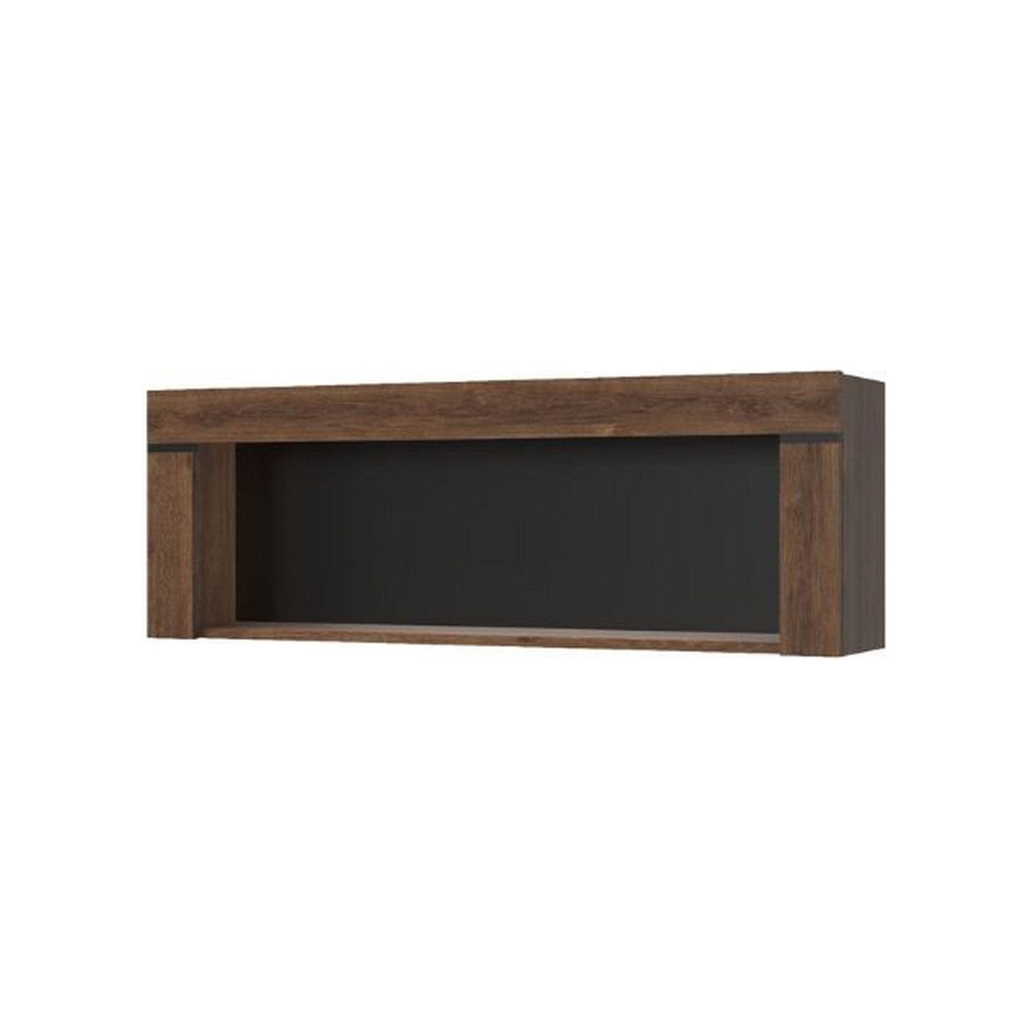 Raft BRASS, stejar brun, PAL, 160x23x39 cm