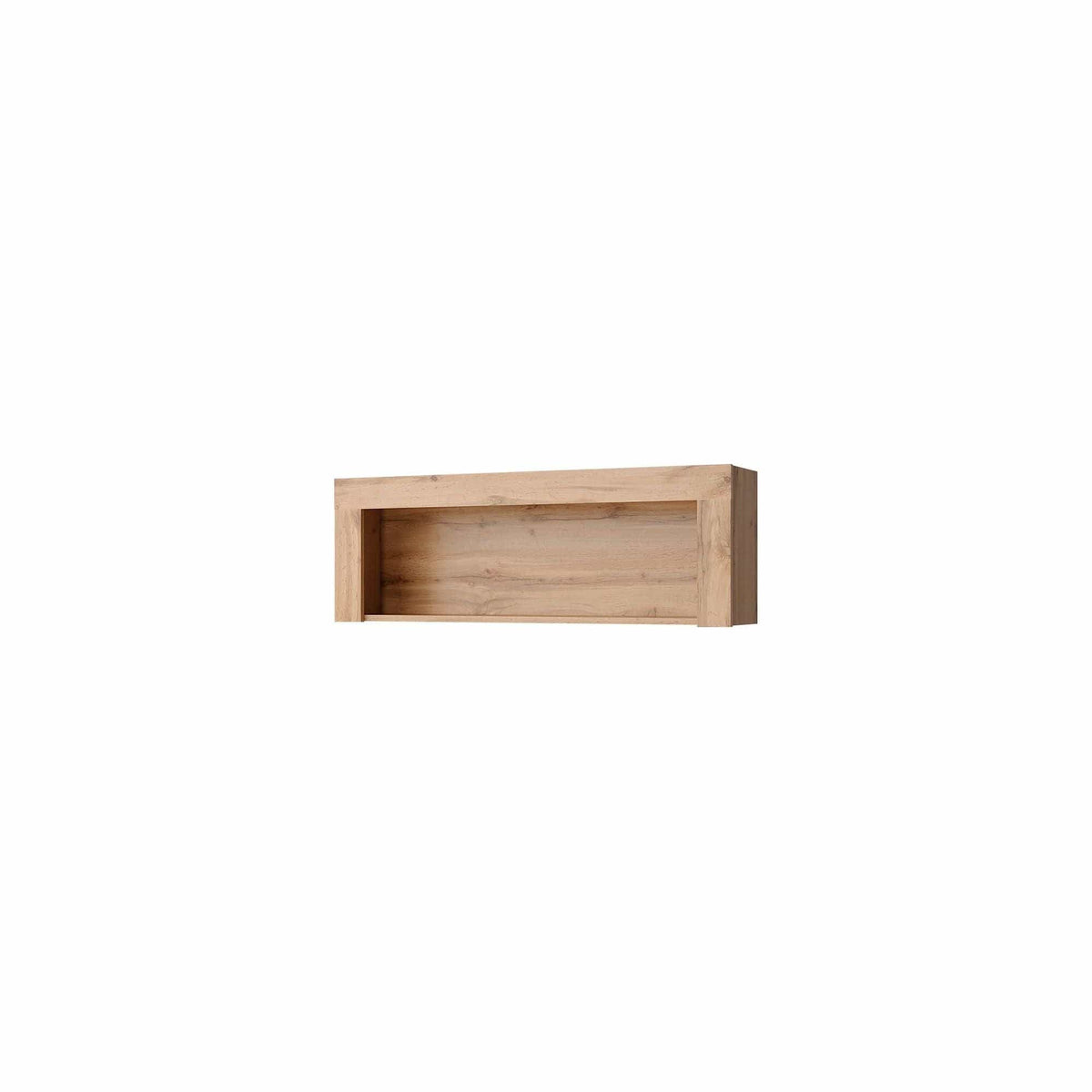 Raft MORTIZ, stejar wotan, PAL laminat, 112x23x39 cm