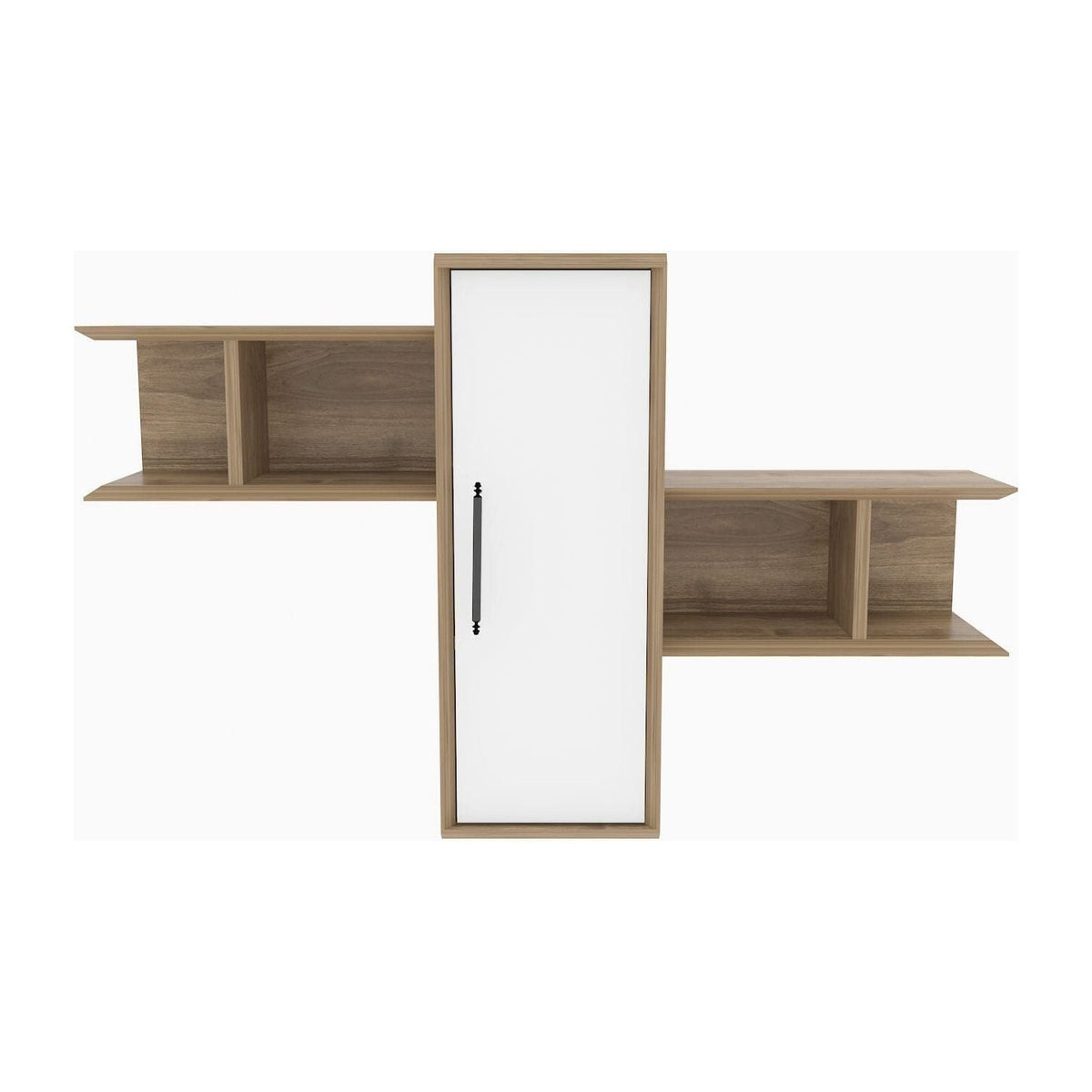 Raft OLIDA, nuc/alb, PAL melaminat, 119x35x52 cm