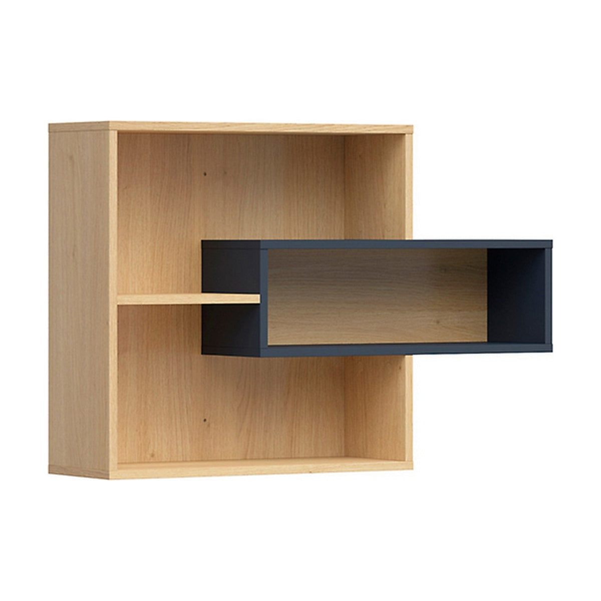 Raft WESKER, stejar sonoma/gri inchis, PAL, 90x22x60 cm