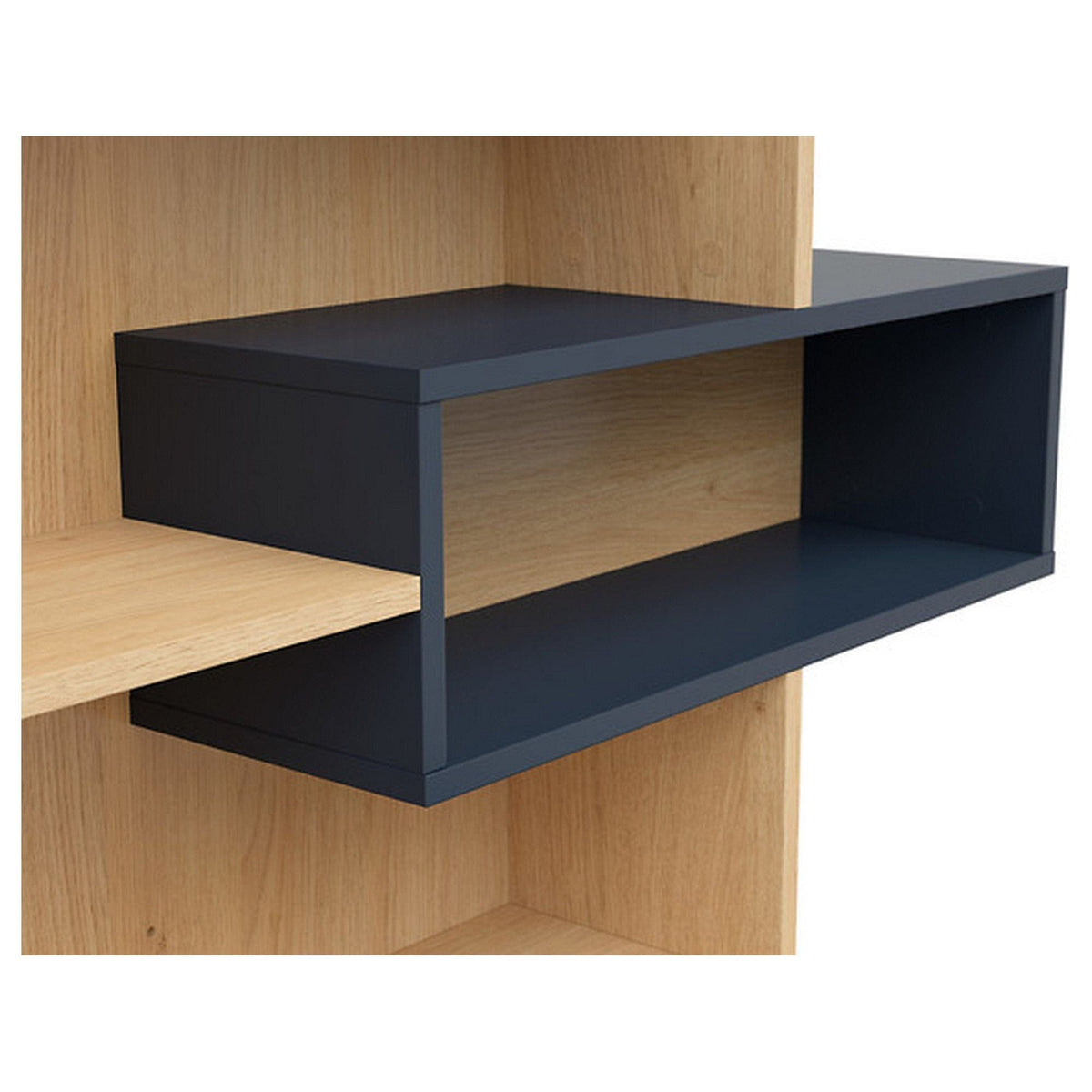 Raft WESKER, stejar sonoma/gri inchis, PAL, 90x22x60 cm