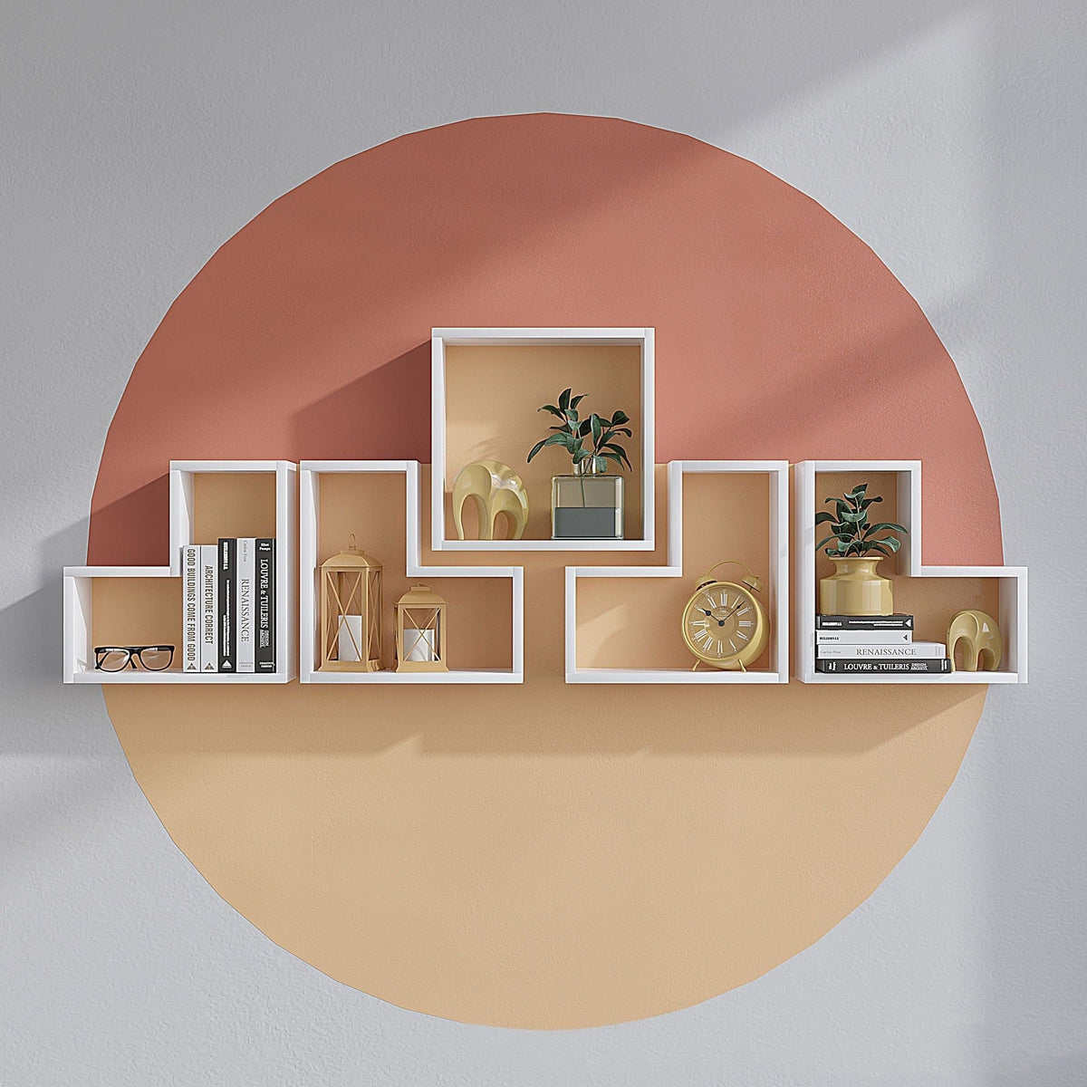 Rafturi Elitra, alb, PAL melaminat, 180x60x15 cm