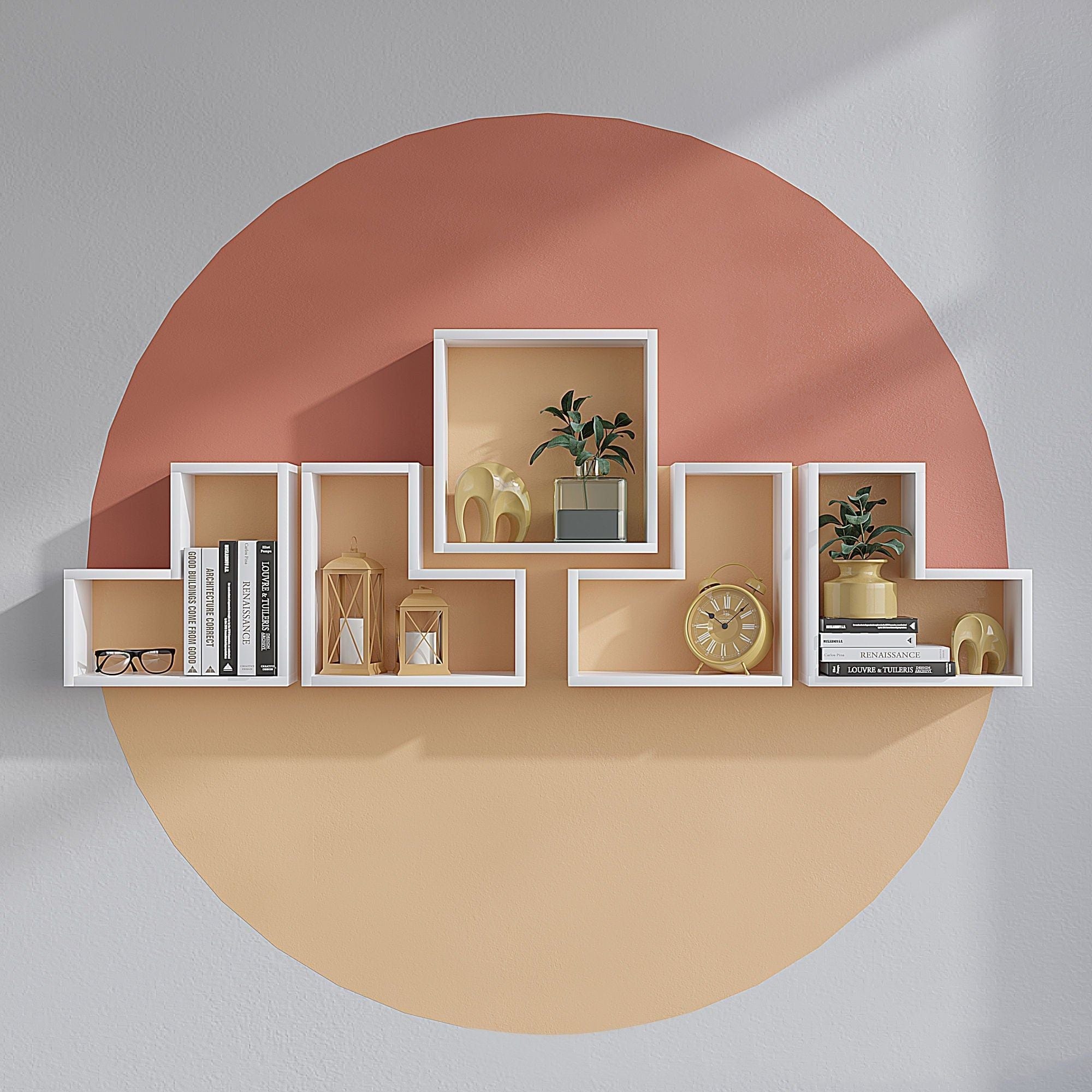 Rafturi Elitra, alb, PAL melaminat, 180x60x15 cm