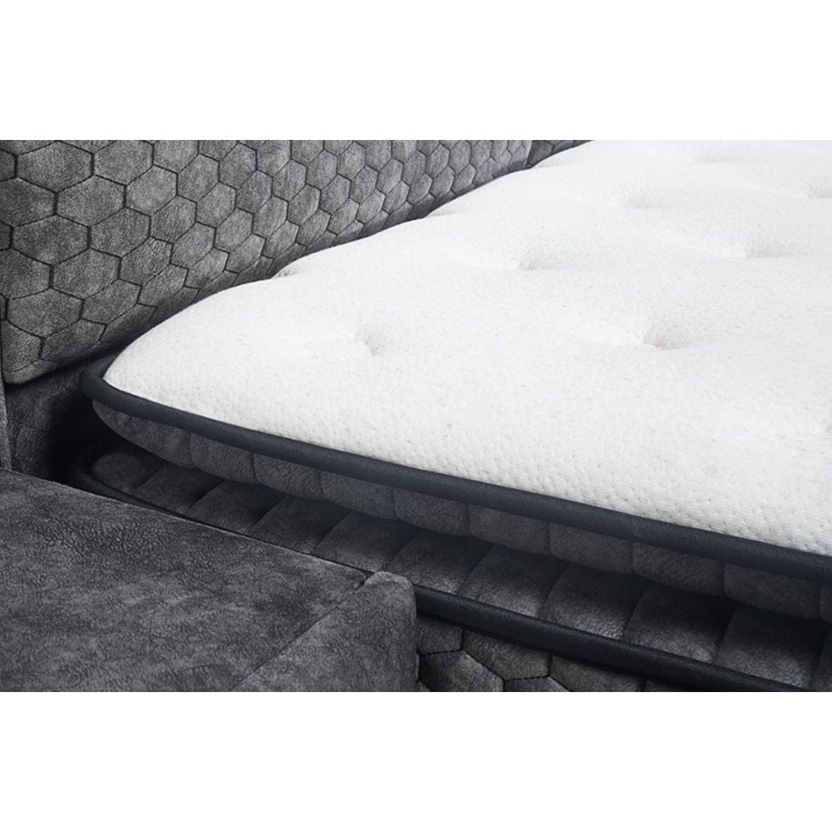 Saltea BABYLON, alb/gri, 160x200 cm