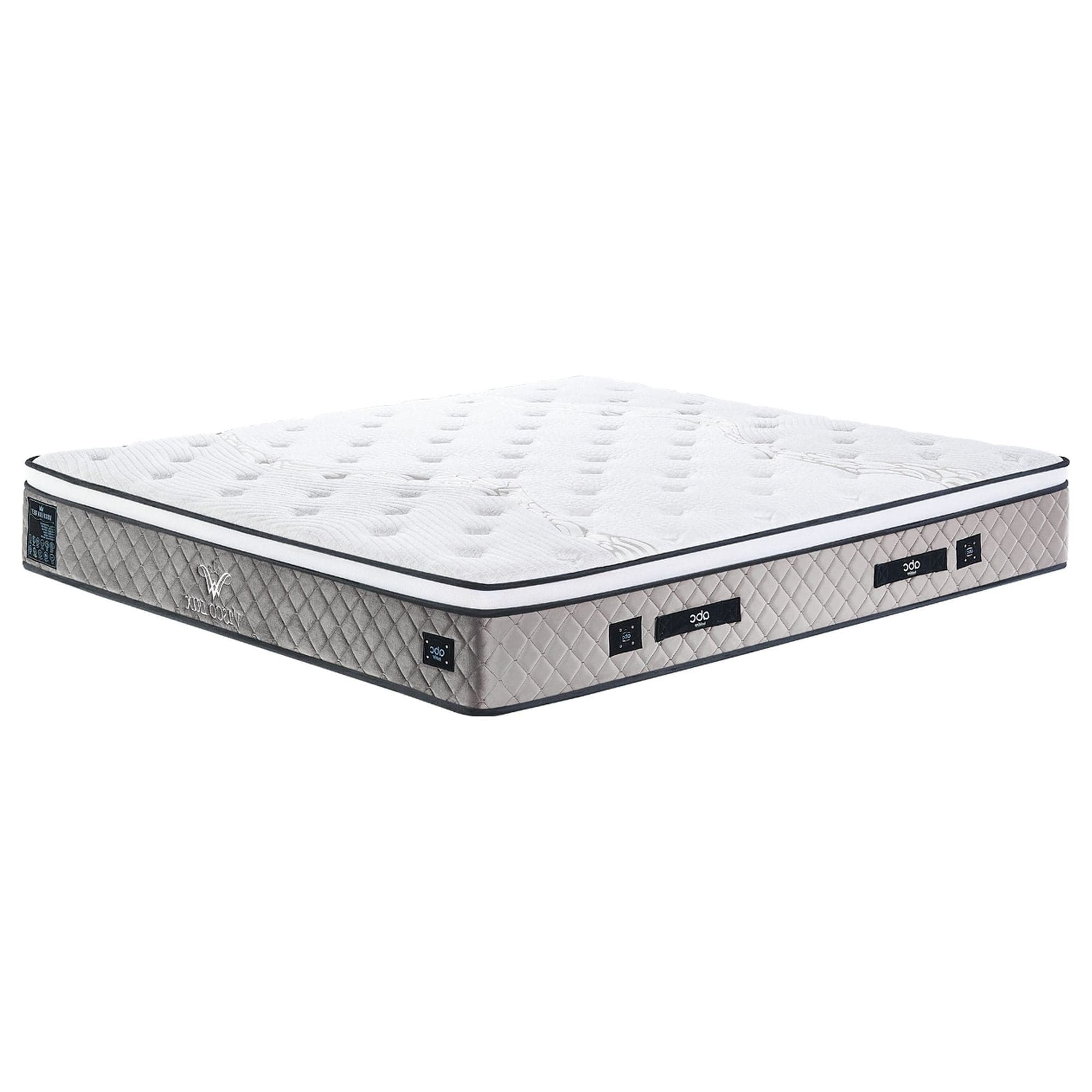 Saltea HADISE, alb/gri deschis, 160x200 cm