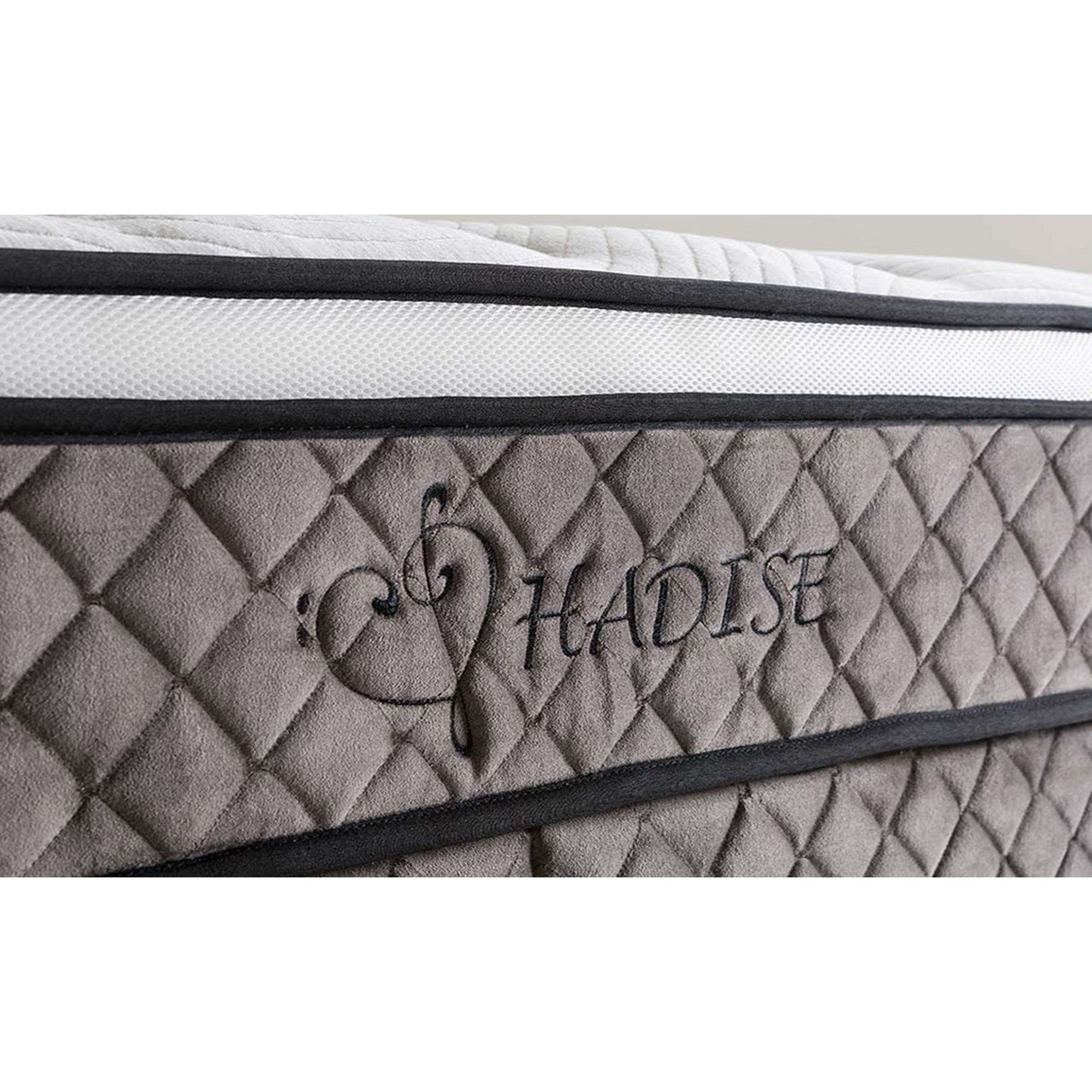 Saltea HADISE, alb/gri deschis, 160x200 cm