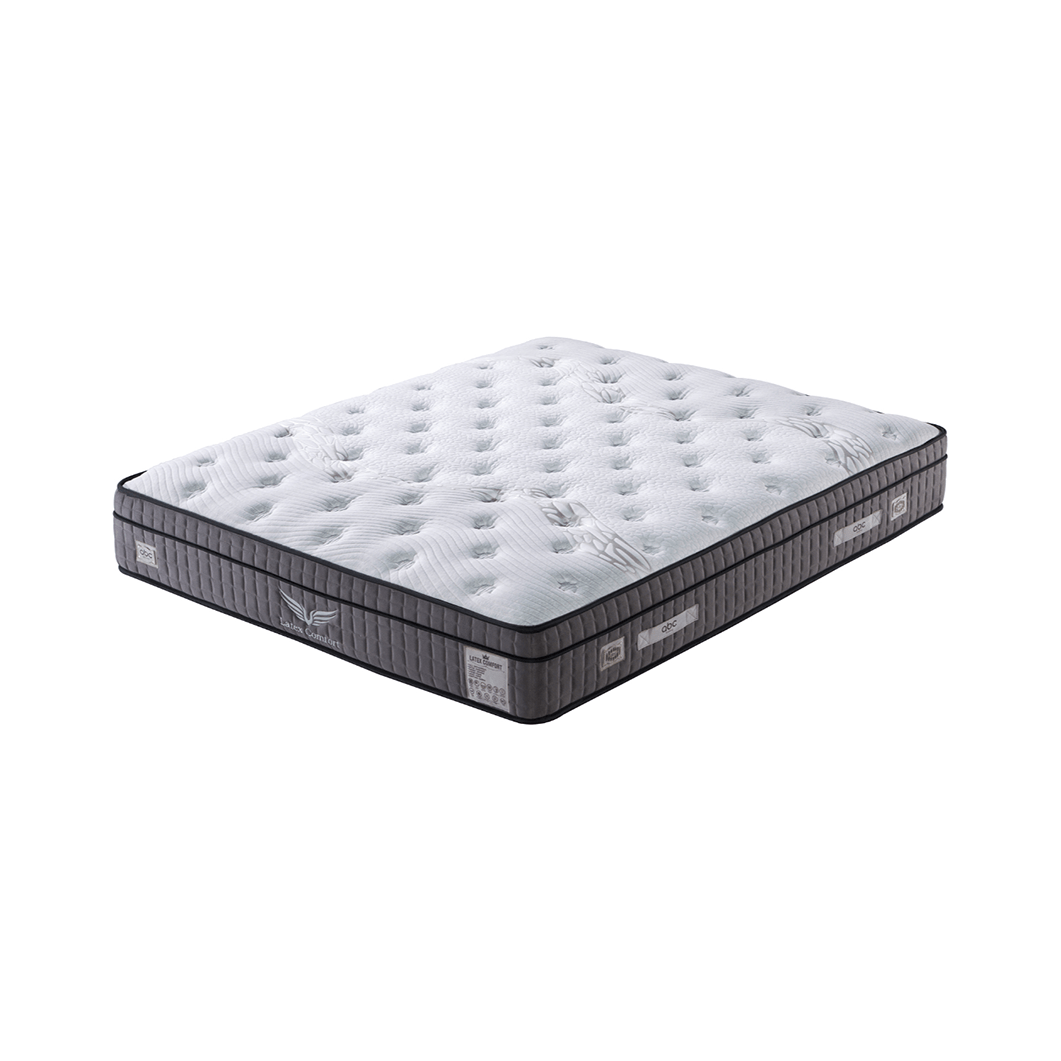 Saltea LATEKS COMFORT, alb/gri inchis, 140x200 cm