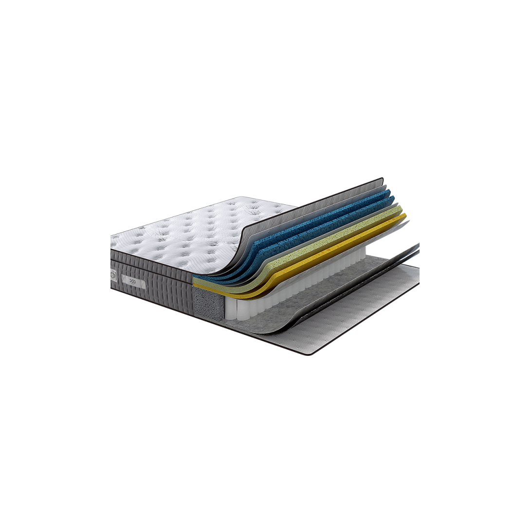 Saltea LATEKS COMFORT, alb/gri inchis, 180x200 cm