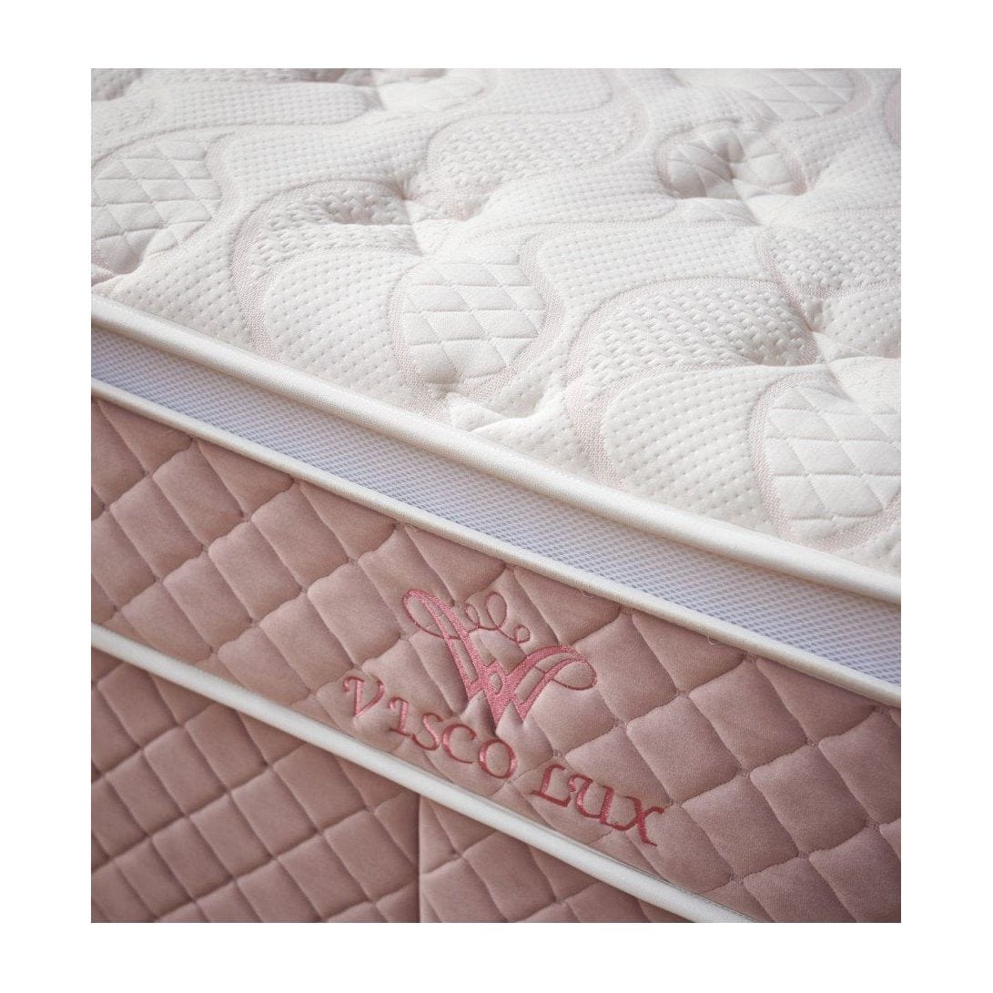 Saltea VISCO LUX, alb/roz, 160x200 cm