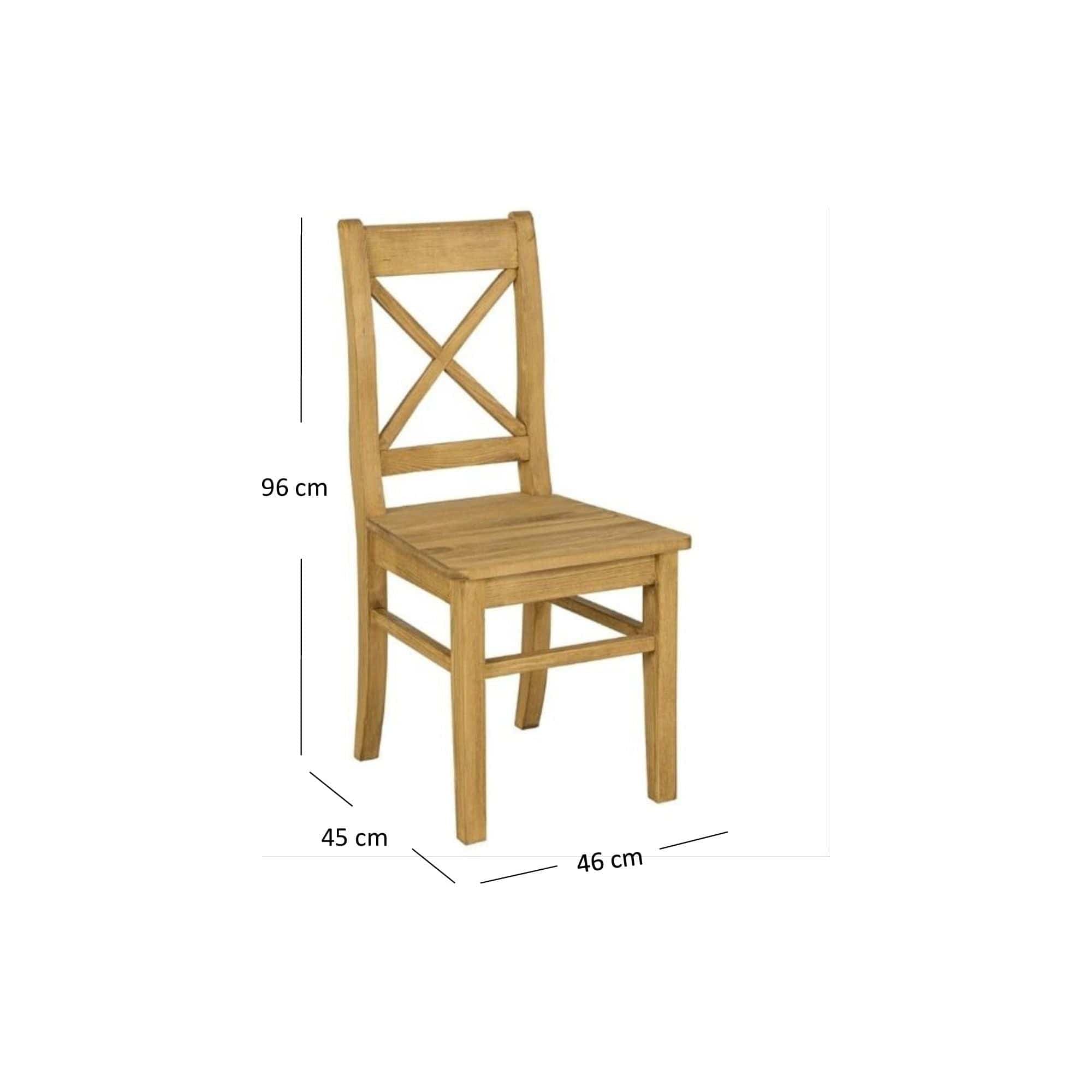 Scaun CLASSIC WOOD, miere de pin, lemn de pin, 46x45x96 cm