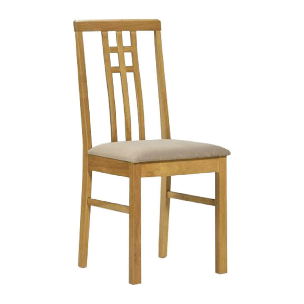 Scaun SILAS, stejar sonoma/crem, stofa clasica/lemn, 41x50x90 cm