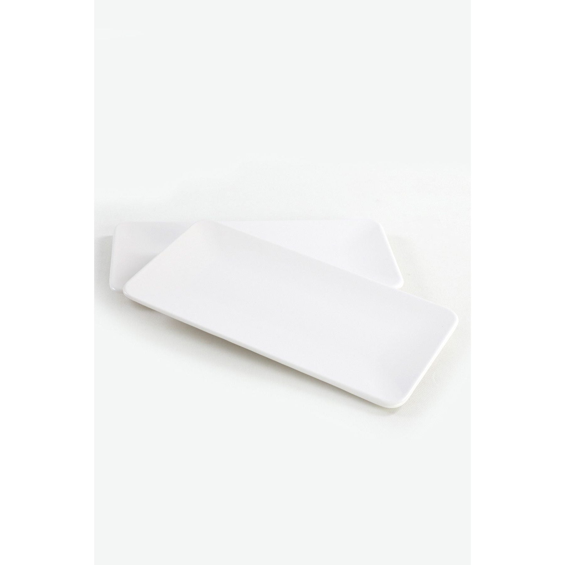 Set 2 platouri 275KRM1720, alb, ceramica, 33x17 cm