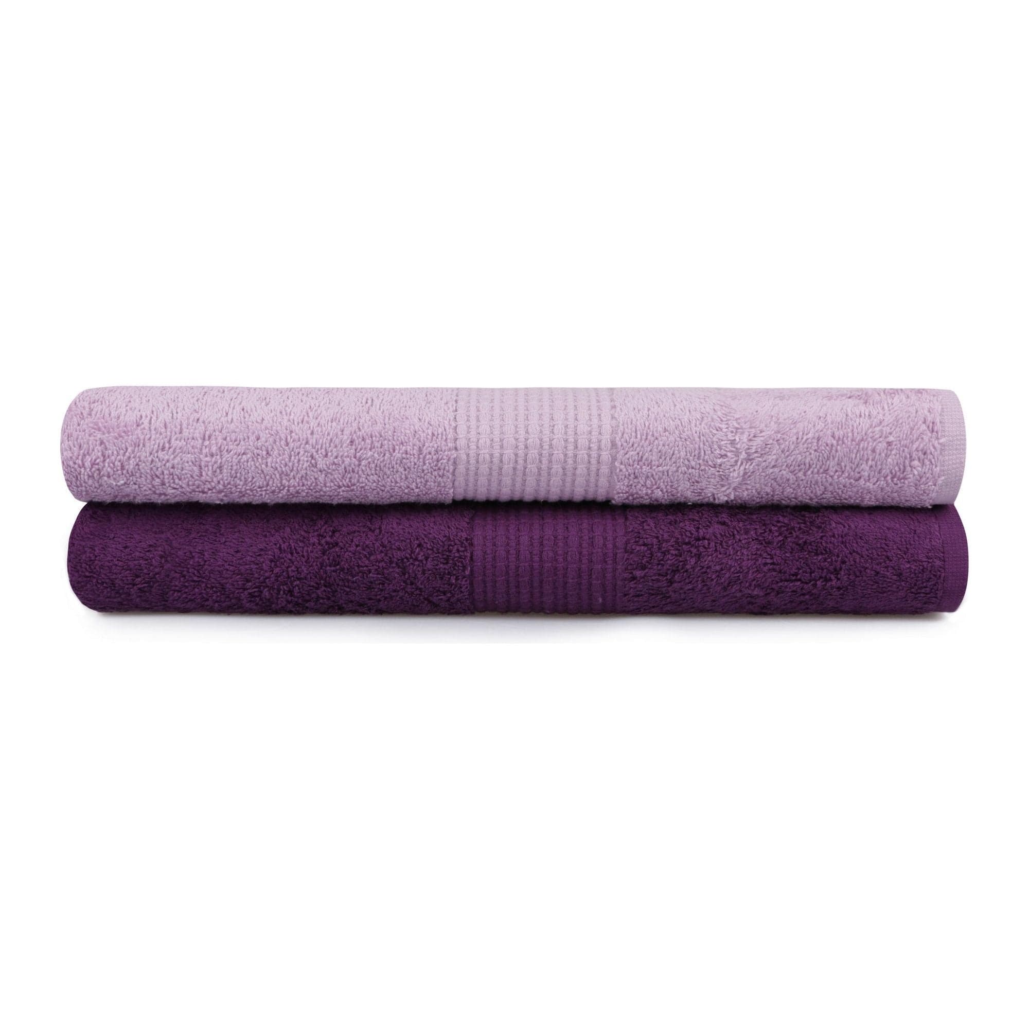 Set 2 prosoape baie 404, violet/lila, bumbac, 70x140 cm