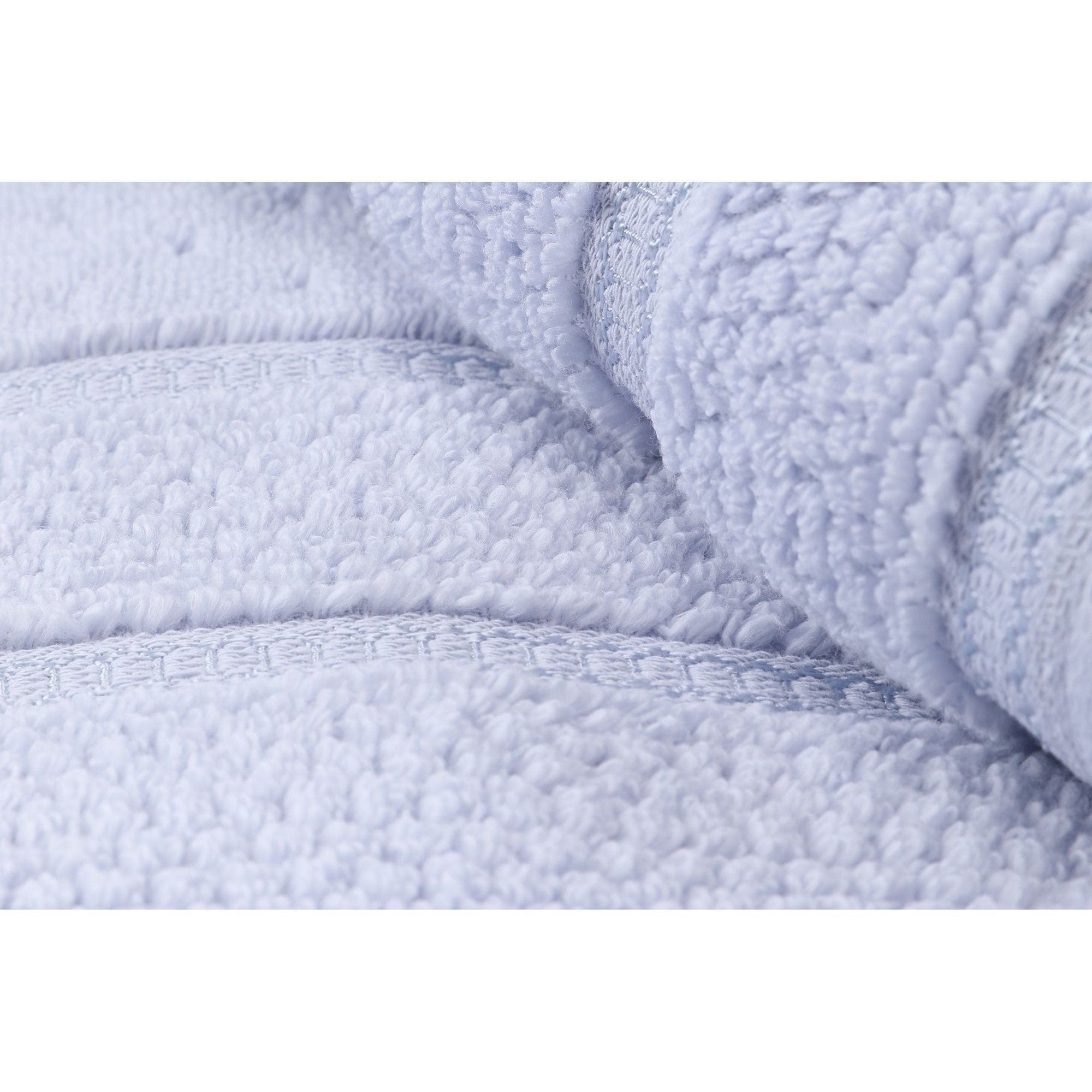 Set 2 prosoape baie ARELLA, albastru deschis, bumbac, 50x90 cm