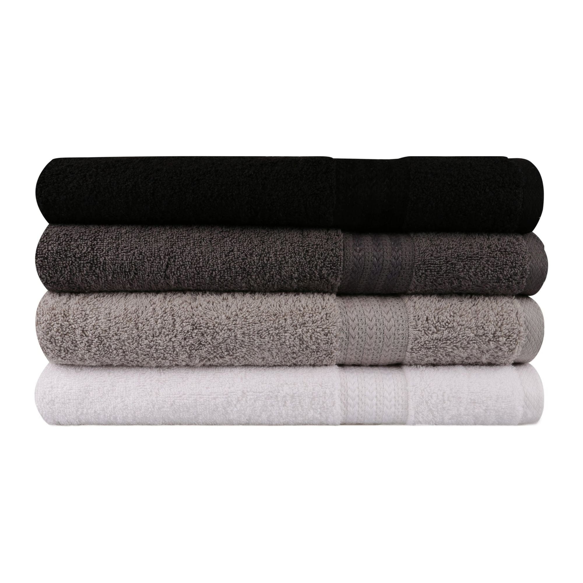 Set 4 prosoape baie RAINBOW, bumbac, 70x140 cm