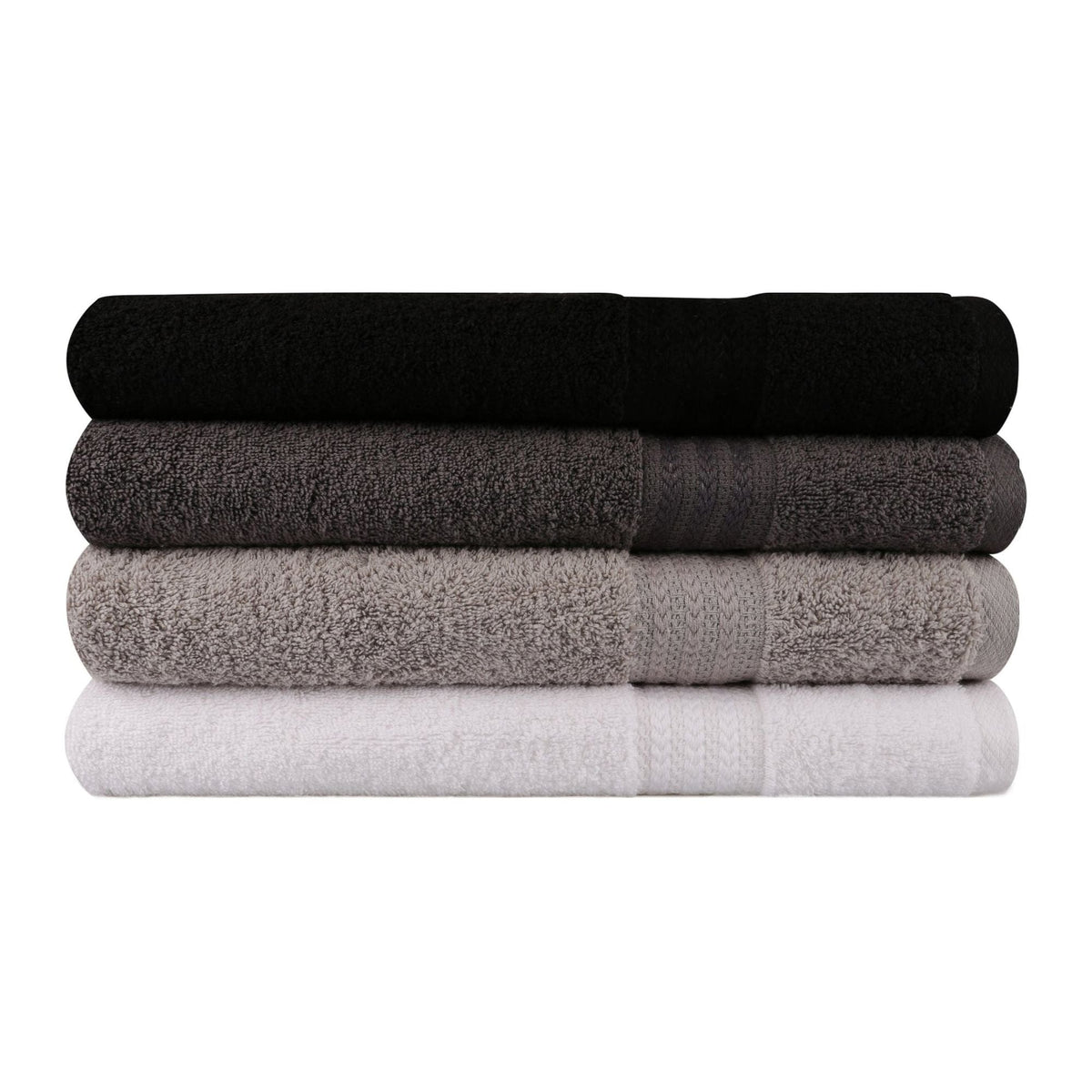 Set 4 prosoape baie RAINBOW, bumbac, 70x140 cm