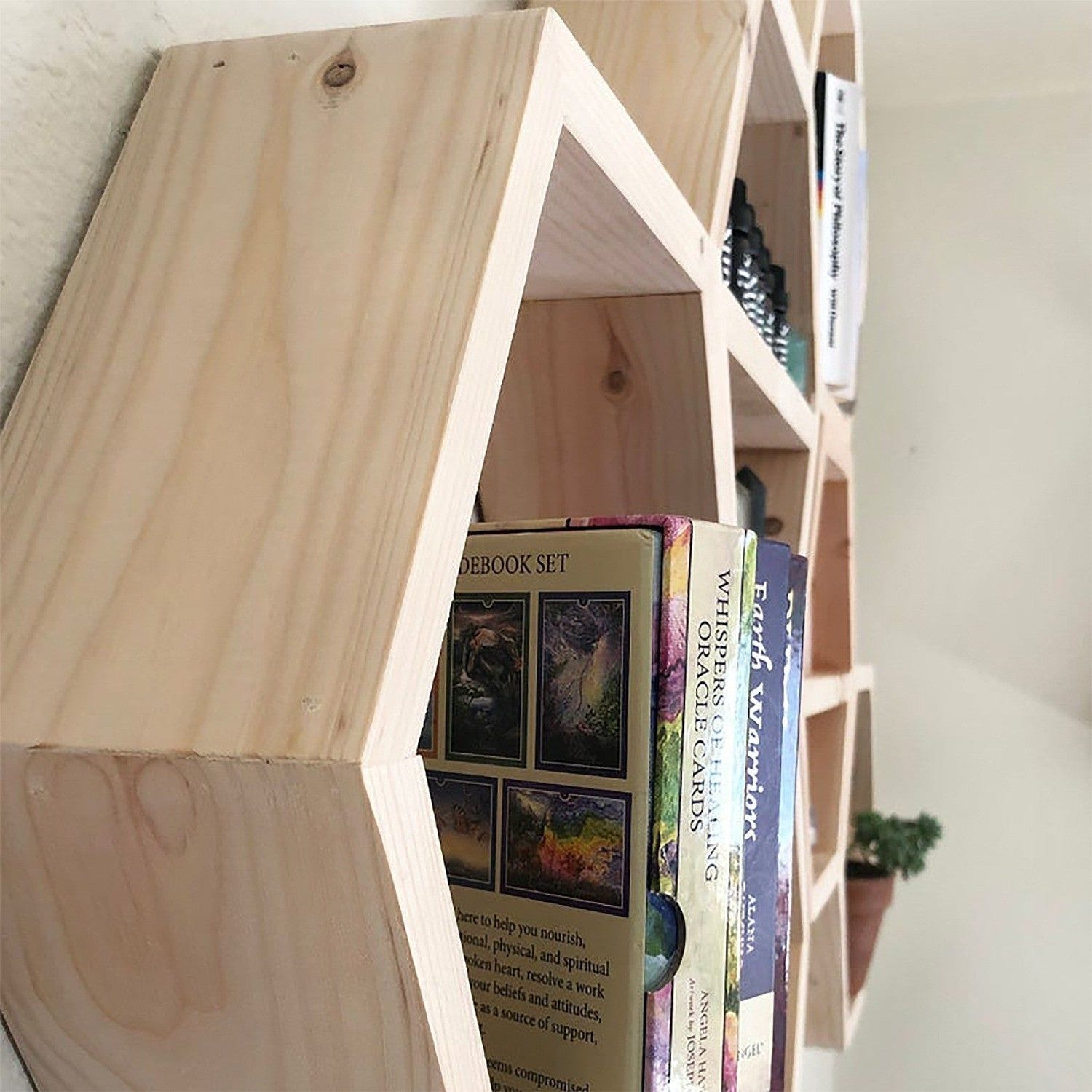 Set 6 rafturi 792EVL1893, stejar, lemn, 42x10x37