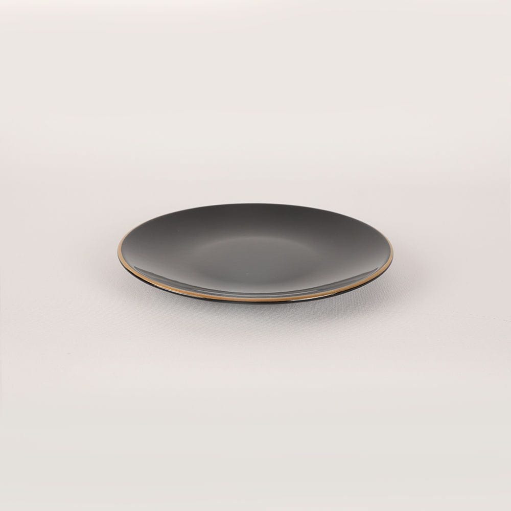 Set cina 275KRM1663, 44 piese, negru, ceramica