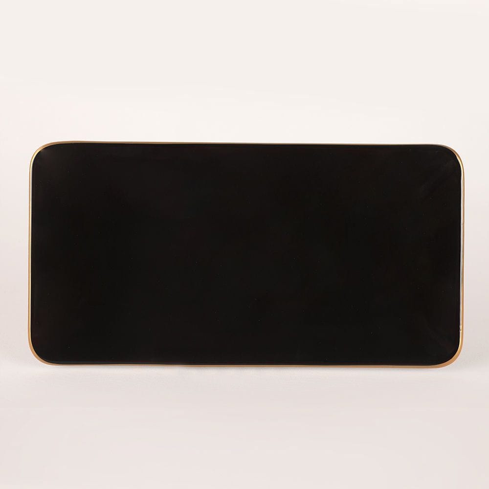 Set cina 275KRM1663, 44 piese, negru, ceramica