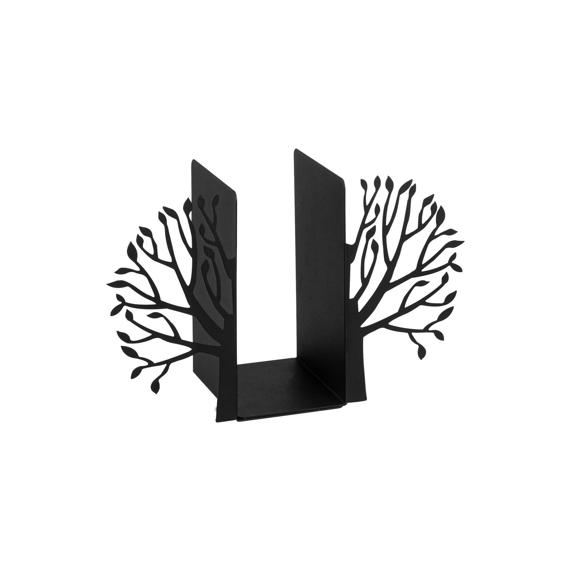 Suport carti 493RMC1113, negru, metal, 44x14x22 cm