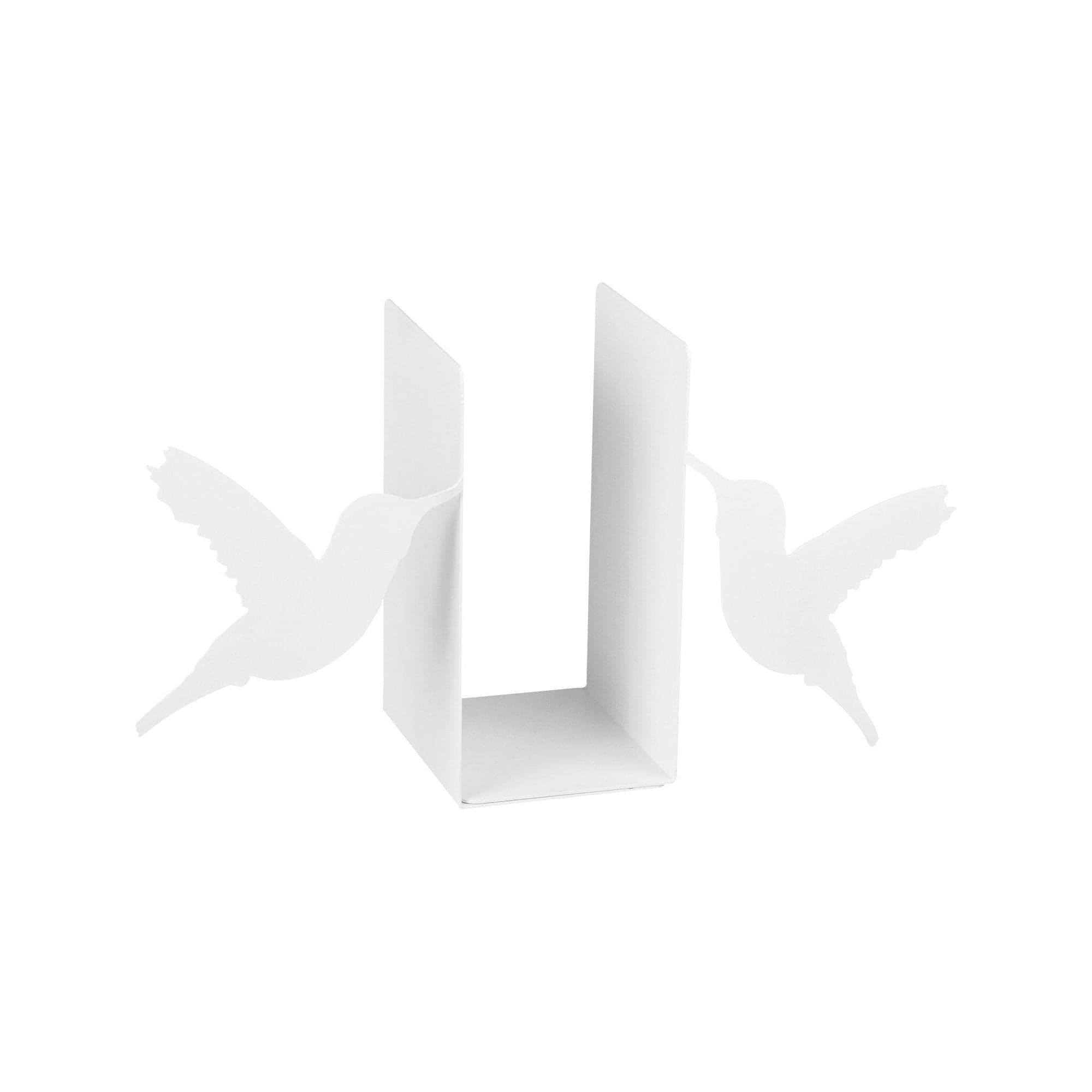 Suport carti 493RMC1122, alb, metal, 43x14x22 cm