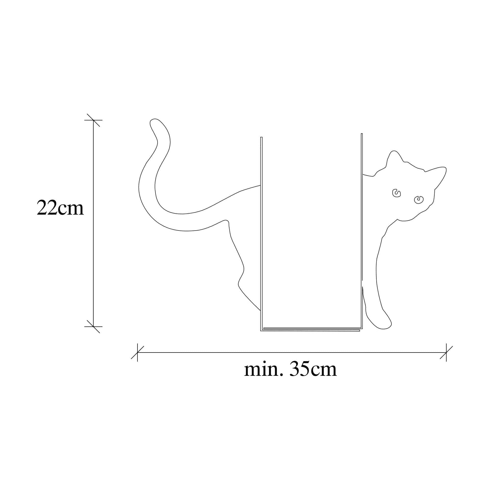 Suport carti KITAP-5, negru, metal, 35x14x22 cm