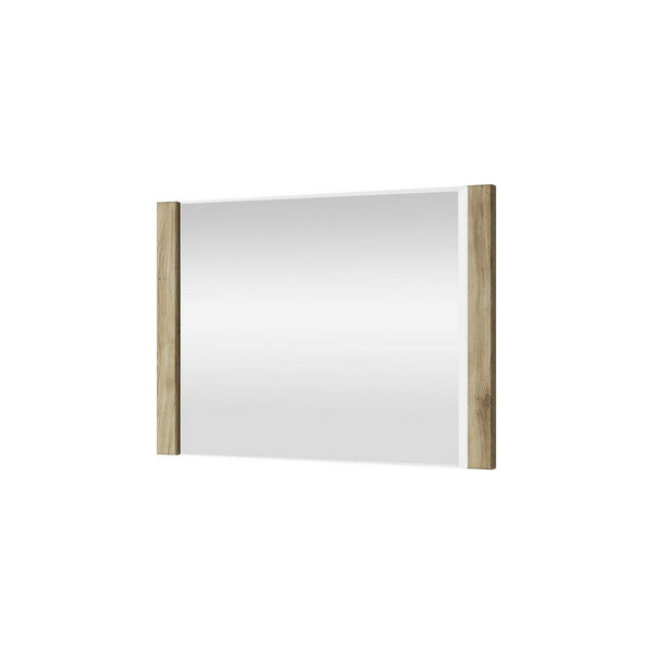 Oglinda DOORSET 90, stejar navarra, PAL/sticla, 90.2x65.2x3.2 cm