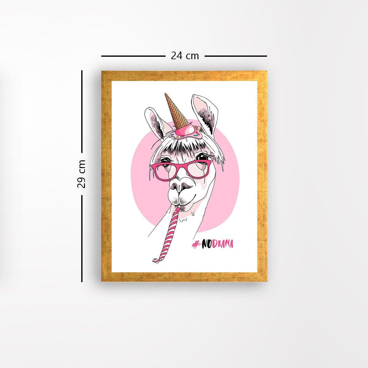 Tablou AC1377615332, roz, lemn, 24x29 cm