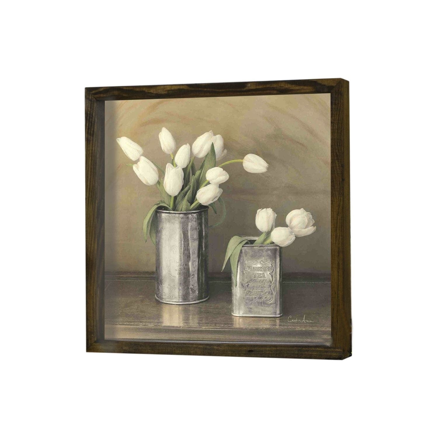 Tablou KZM450, multicolor, lemn, 34x34 cm