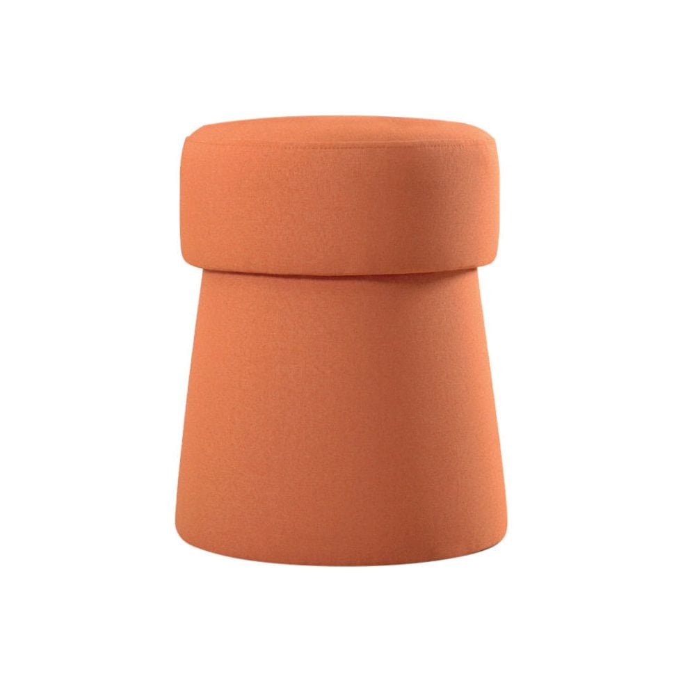 Taburet BEANS, stofa clasica portocaliu, 40x40x50 cm