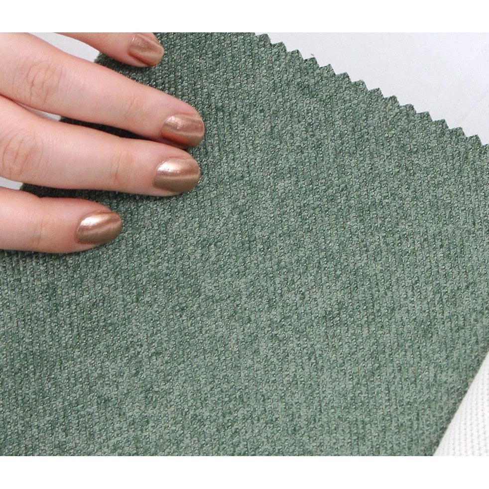 Taburet COPPER 41, otel/stofa clasica verde/curpru, 40x40x42 cm