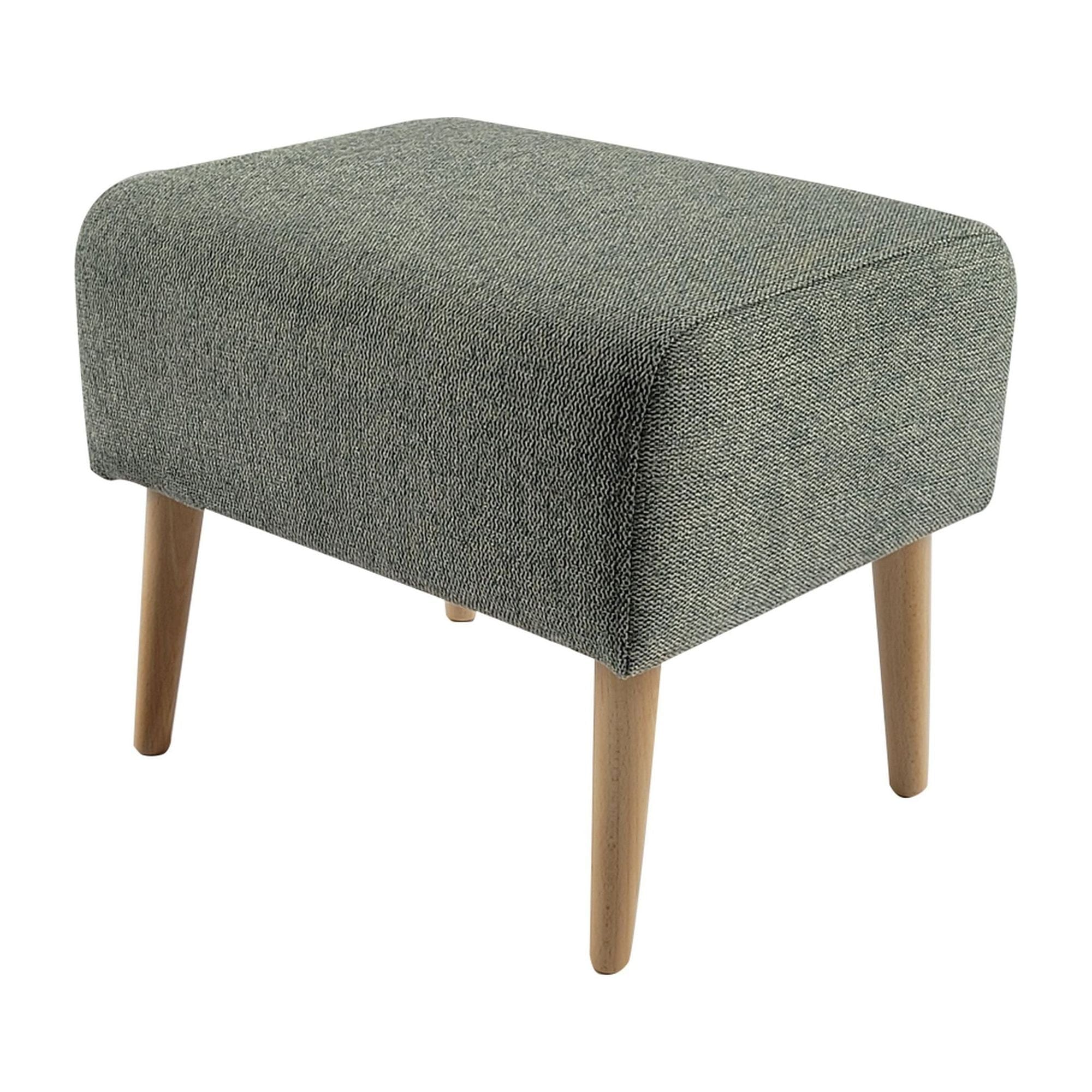 Taburet SAMY, stofa clasica verde menta, 42x52x43 cm