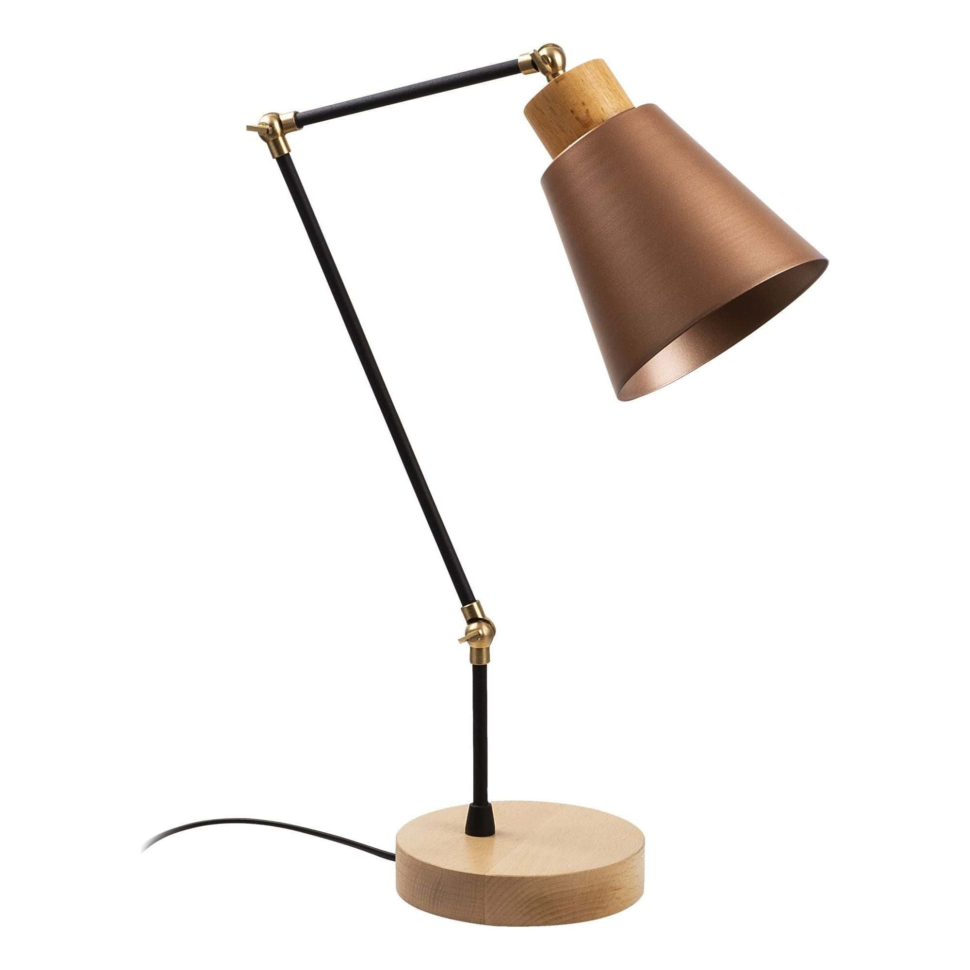 Veioza MANAVGAT N 592, cupru/negru, metal, 22x15x52 cm