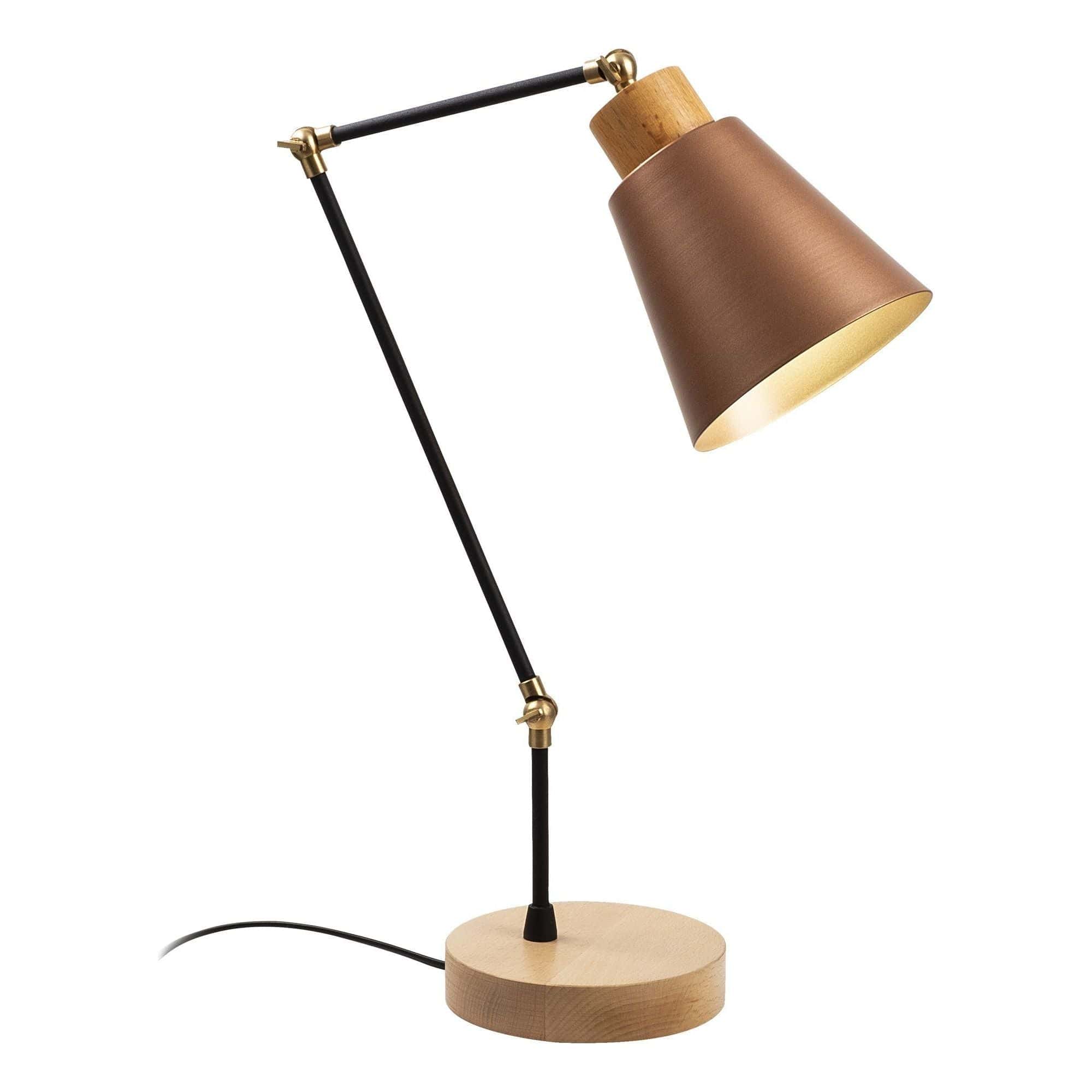 Veioza MANAVGAT N 592, cupru/negru, metal, 22x15x52 cm