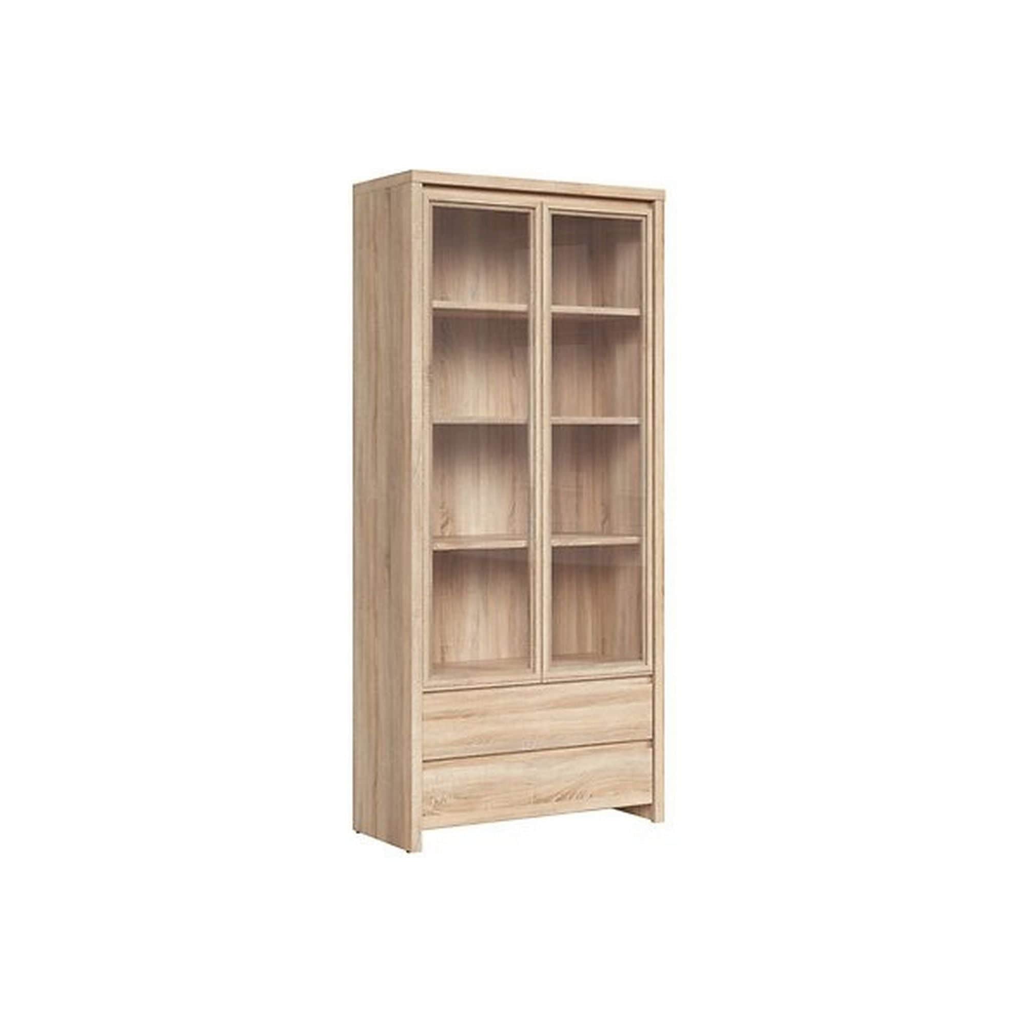 Vitrina KASPIAN, stejar sonoma, PAL, 90x41x201 cm