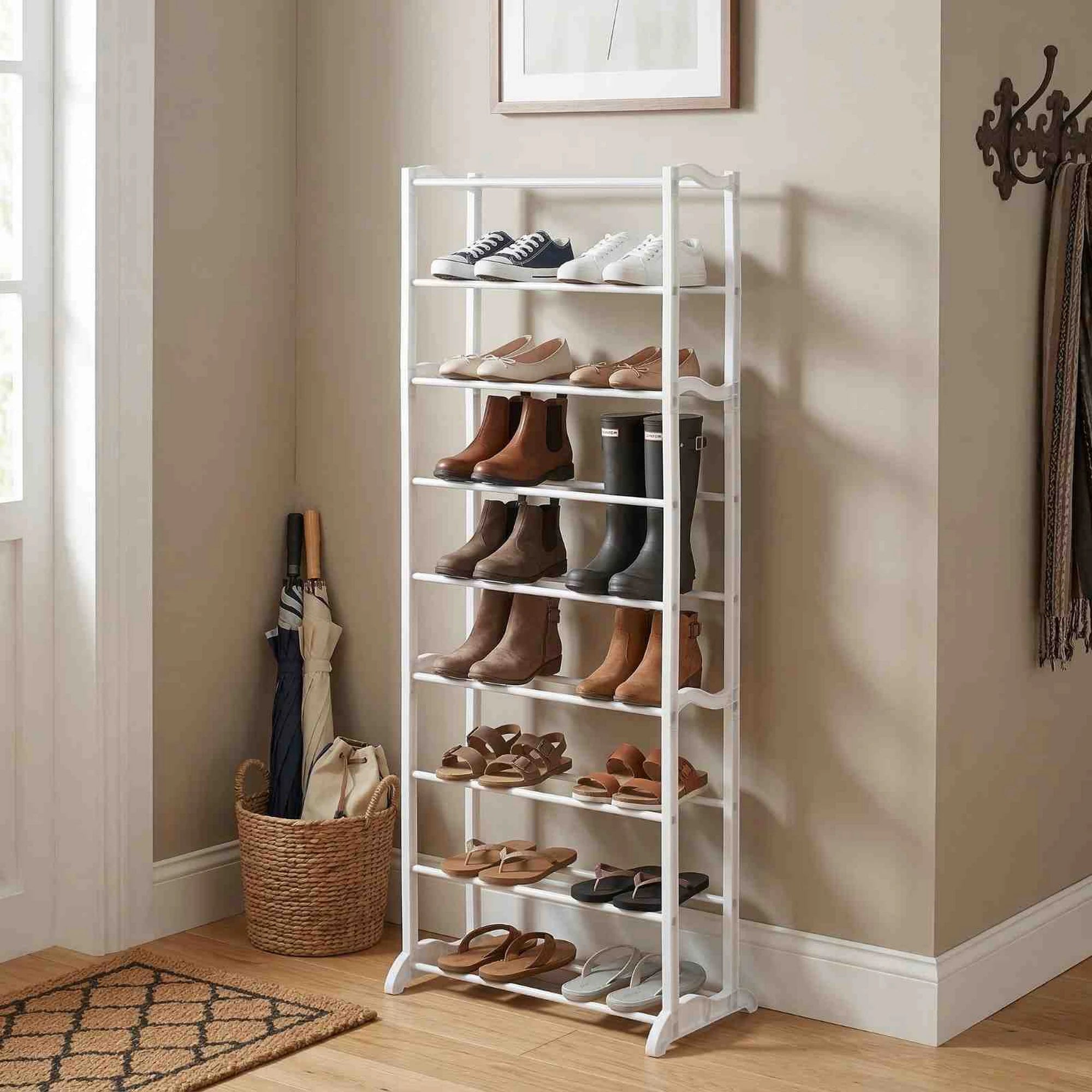 Pantofar BOTIS TYP 2, alb, plastic/metal, 51x17x141 cm