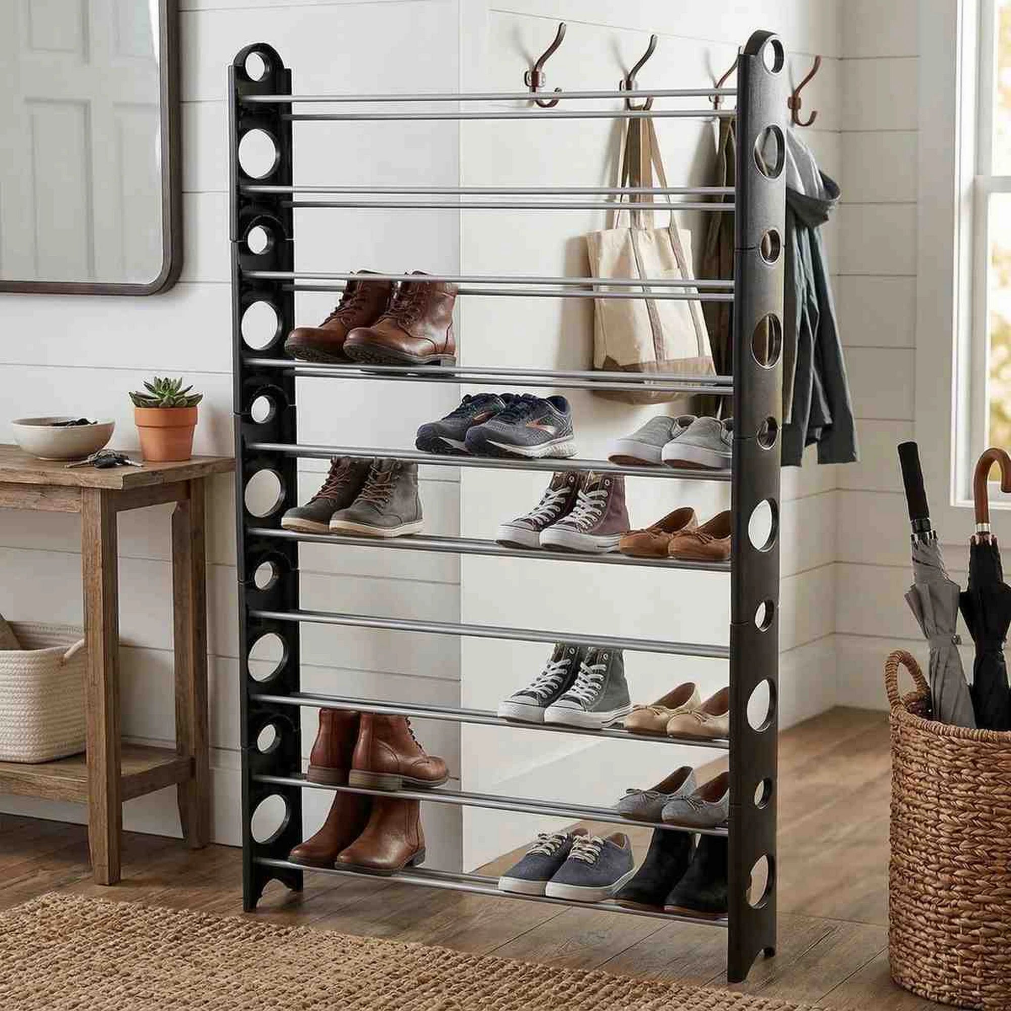 Pantofar BOTIS TYP 4, negru/gri, plastic/metal, 96x20x154 cm