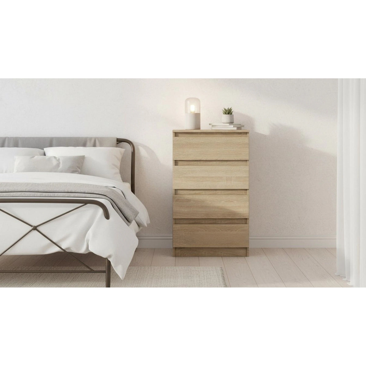 Comoda HANY NEW 014, stejar sonoma, PAL laminat, 60x49x95 cm