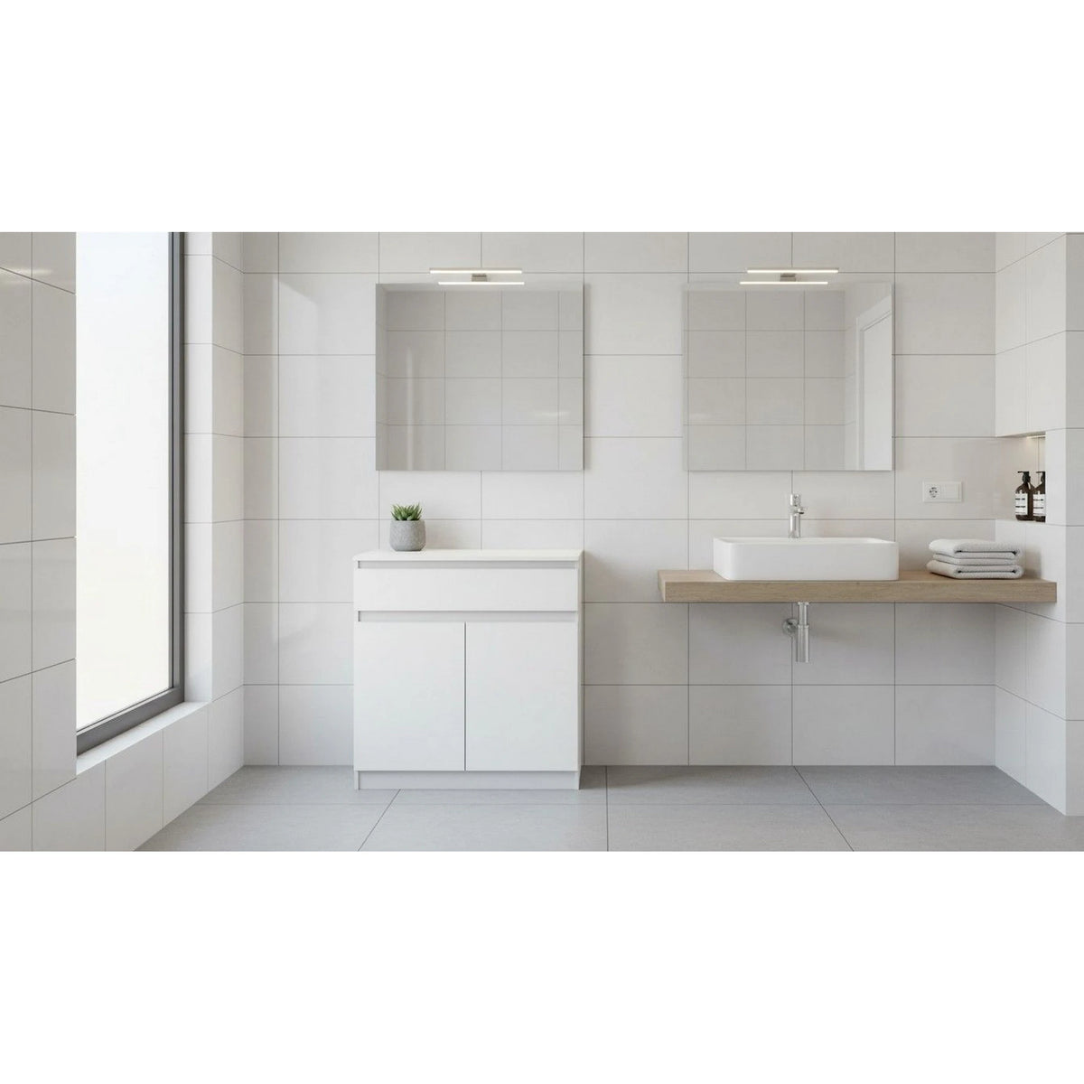 Comoda HANY NEW 007, alb, DTD laminat, 90x49x96 cm