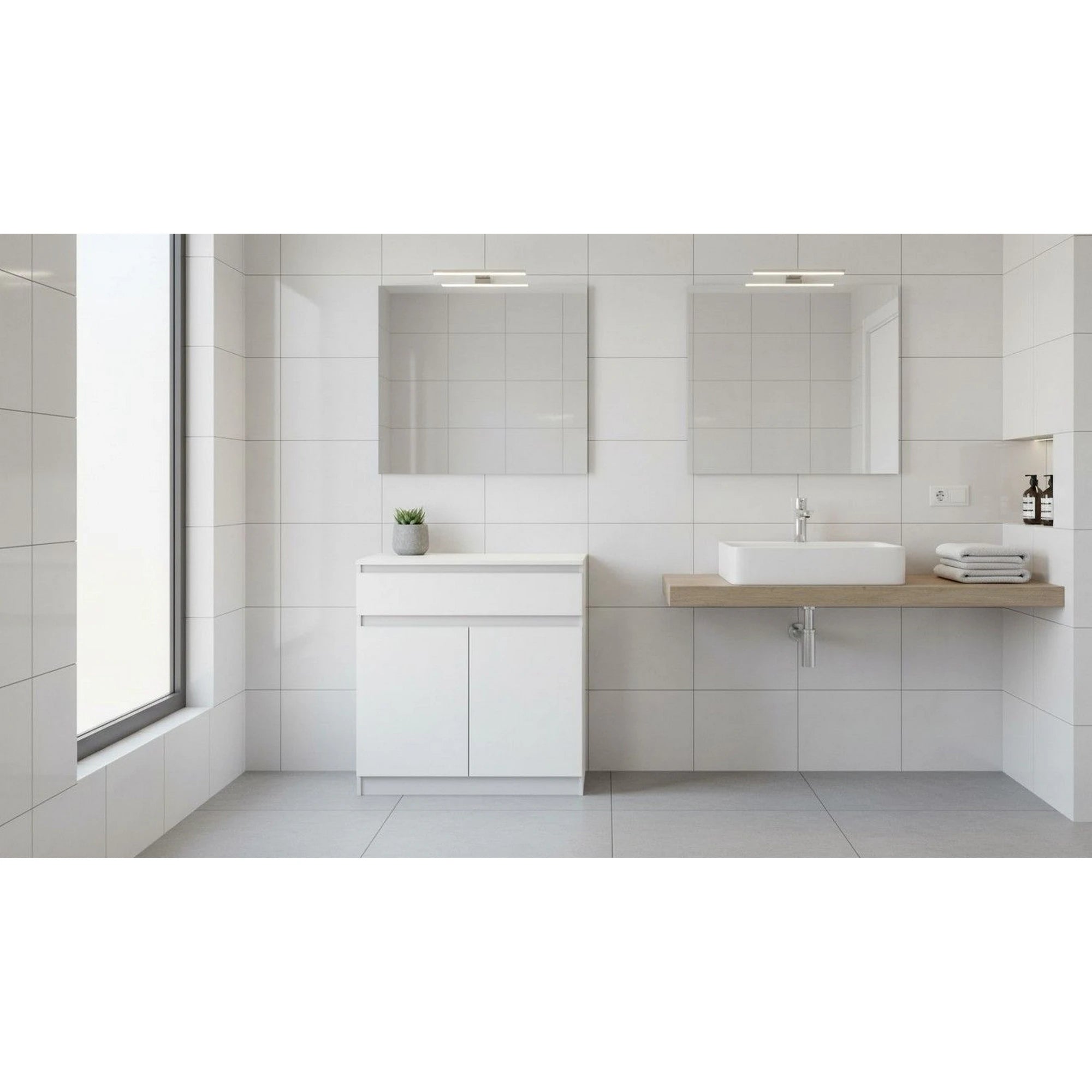Comoda HANY NEW 007, alb, DTD laminat, 90x49x96 cm