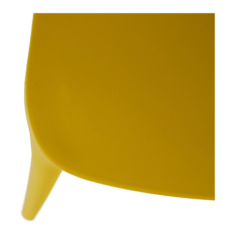 Scaun FEDRA NEW, galben, plastic, 46x53x81.5 cm