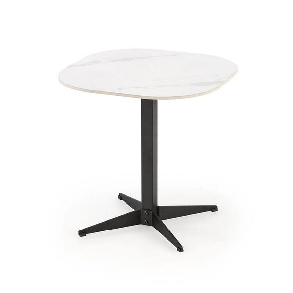 Masuta BORNA S, alb/negru, ceramica/metal, 50x50x50 cm