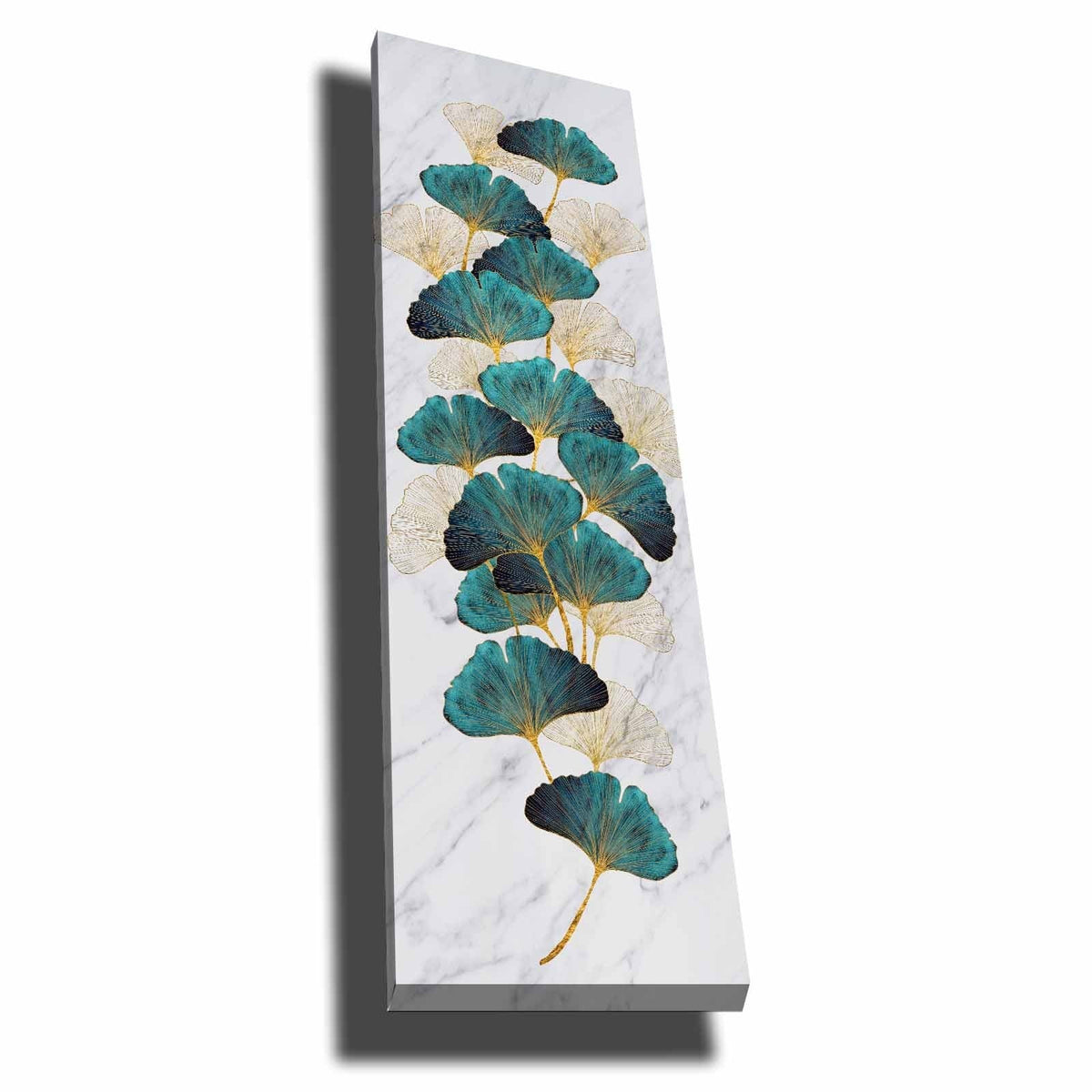 Tablou decorativ pe pânză, 3090NISC-005, Auriu / Verde / Alb / Bej
