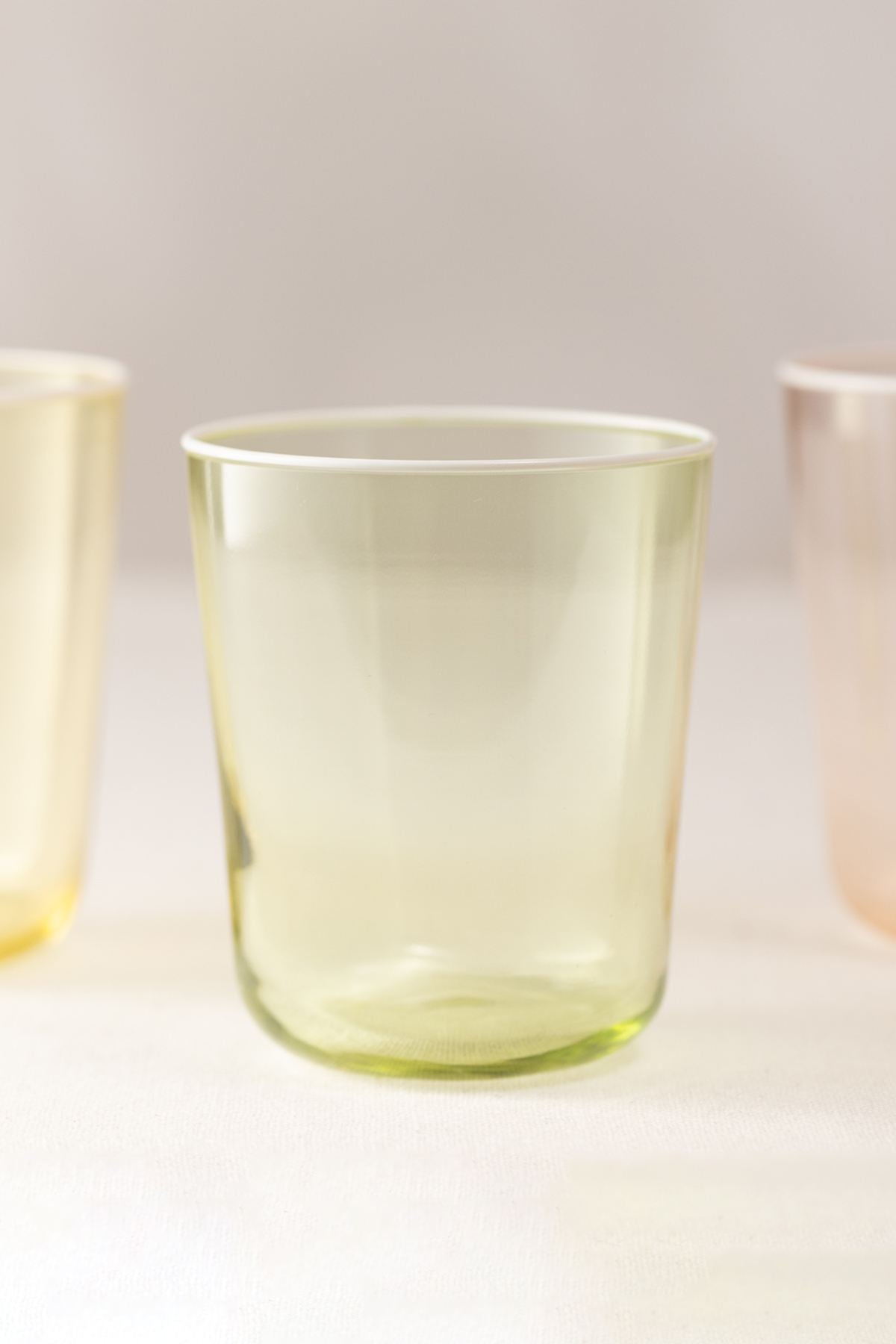 Set pahare (4 piese), Colore 315, Somon / Galben / Albastru / Verde