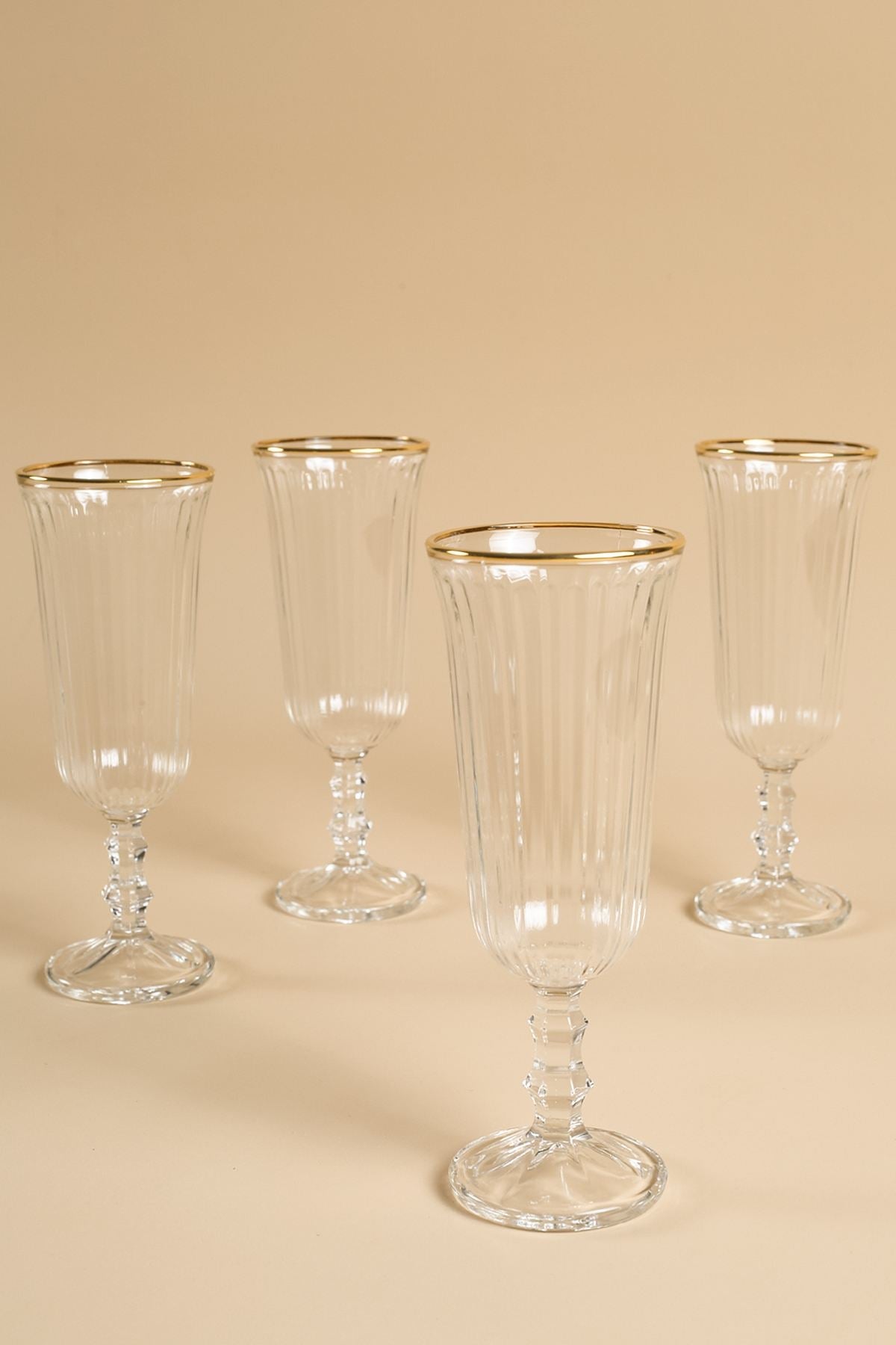 Set pahare vin (4 piese), Splendid 120, Auriu / Transparent