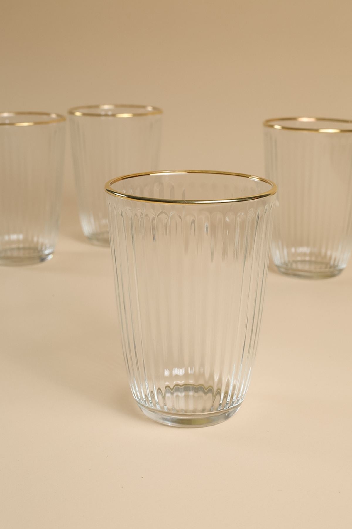 Set pahare (4 piese), Splendid 395, Auriu / Transparent