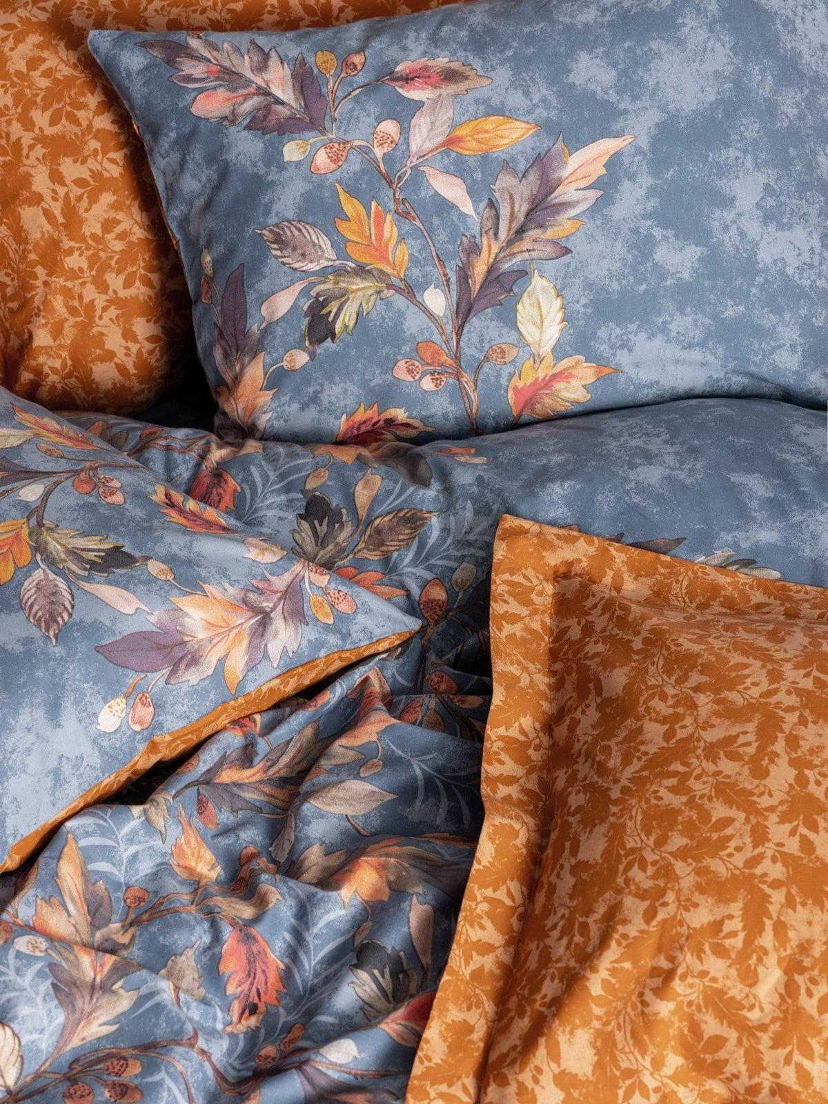 Set lenjerie pat single ranforce, Alekra - Mustard, Muștar
