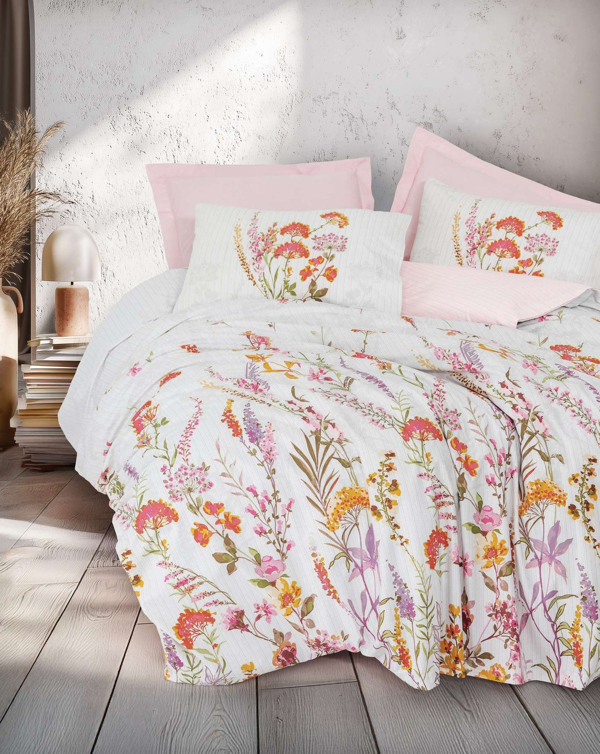 Set lenjerie pat single ranforce, Lilura - Pink, Roz