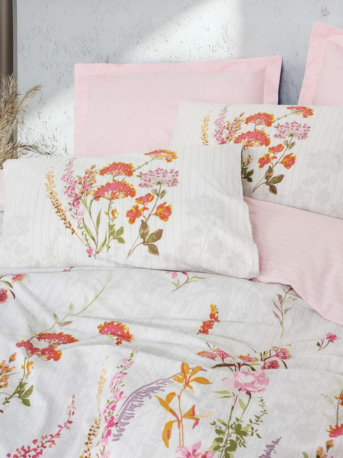 Set lenjerie pat single ranforce, Lilura - Pink, Roz