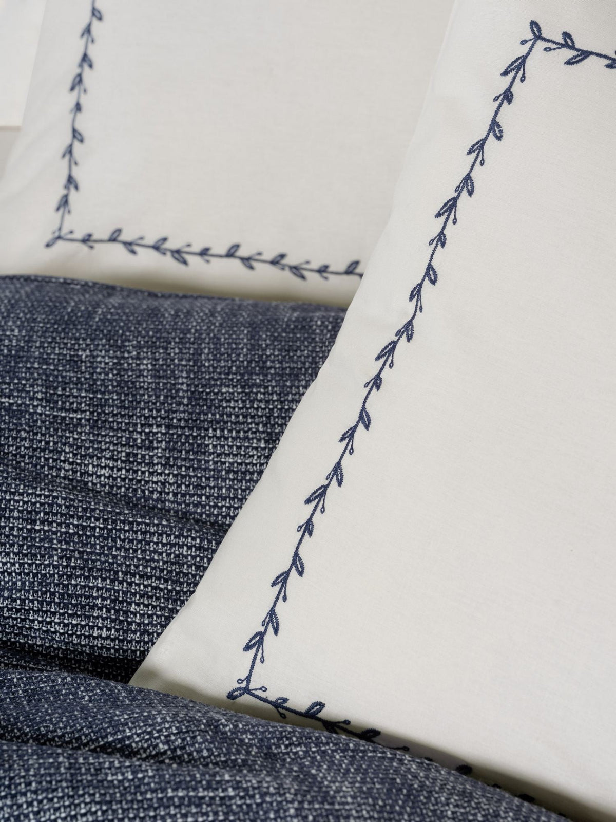 Set cuvertură pichet pat dublu, Loom - Dark Blue, Albastru închis